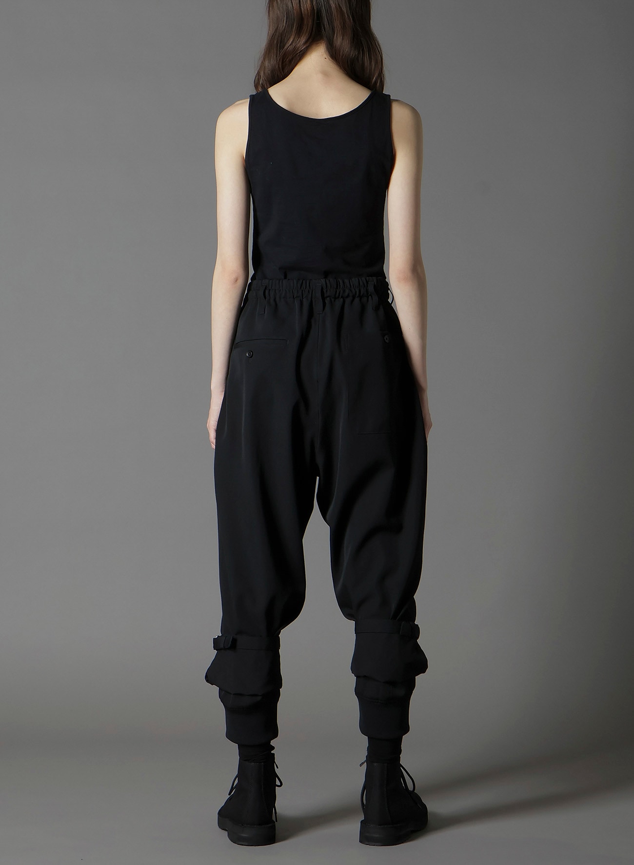 W/GABARDINE DOUBLE HEM RIB PANTS