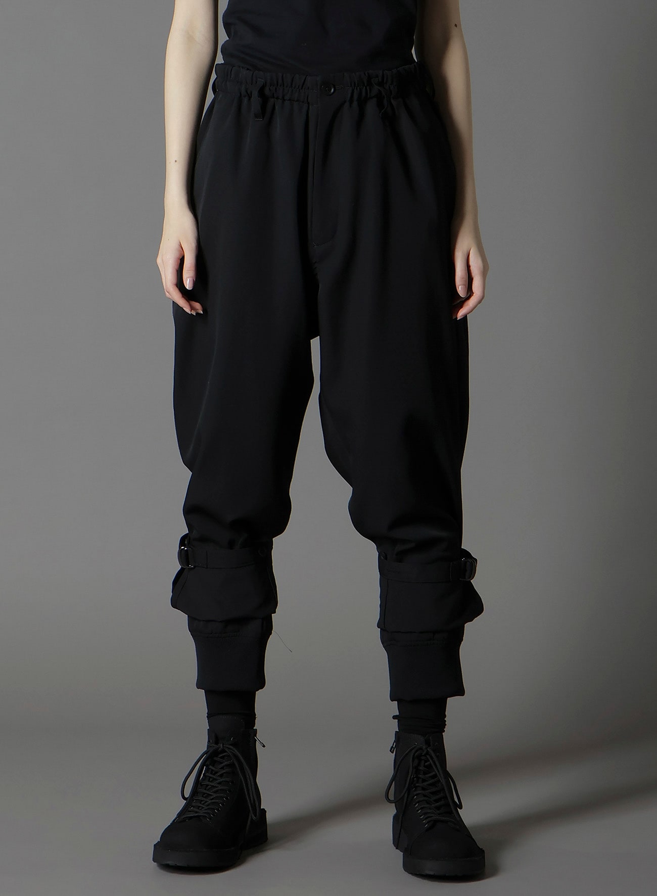 W/GABARDINE DOUBLE HEM RIB PANTS