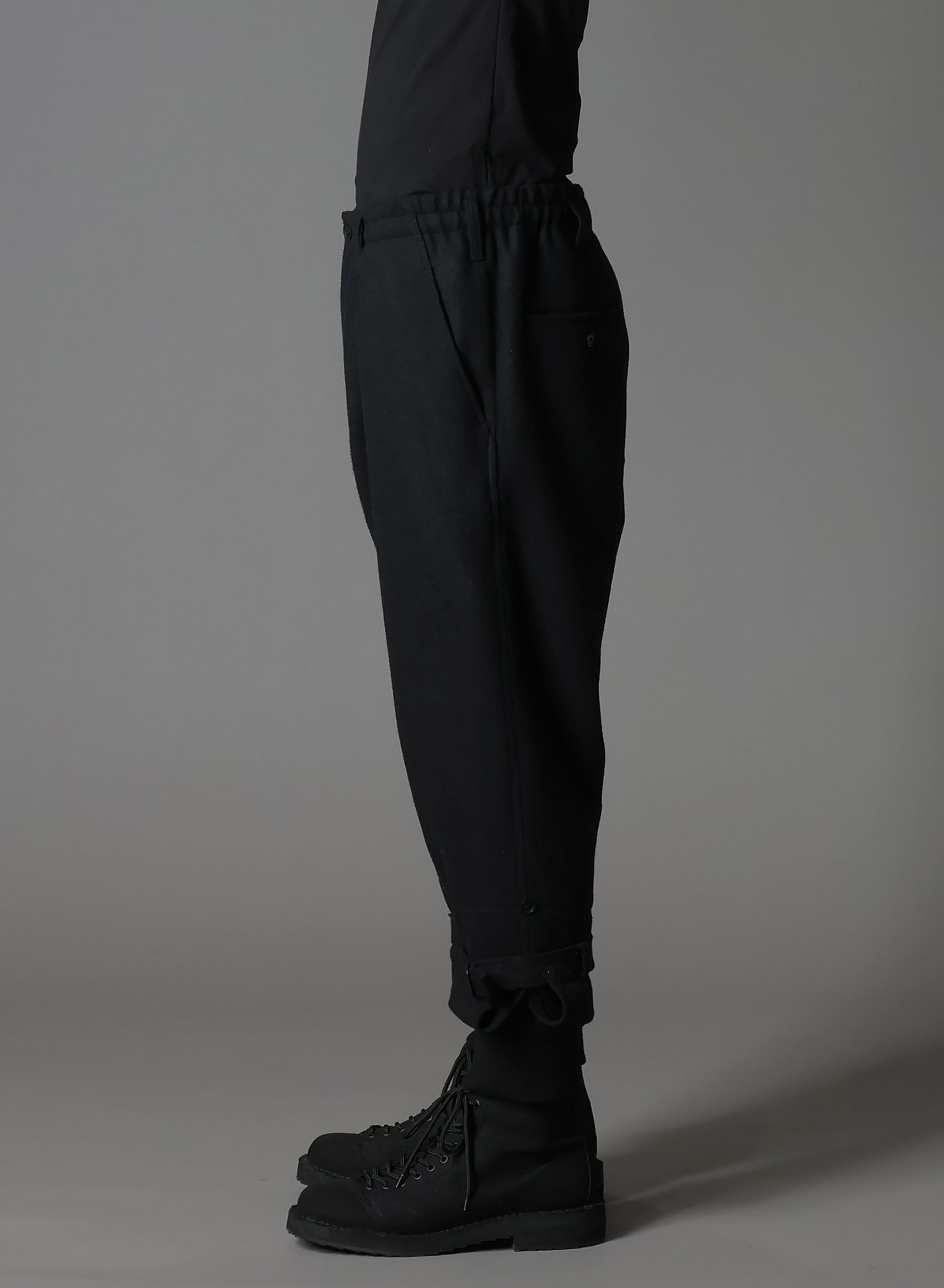 MELTON DOUBLE HEM RIB PANTS