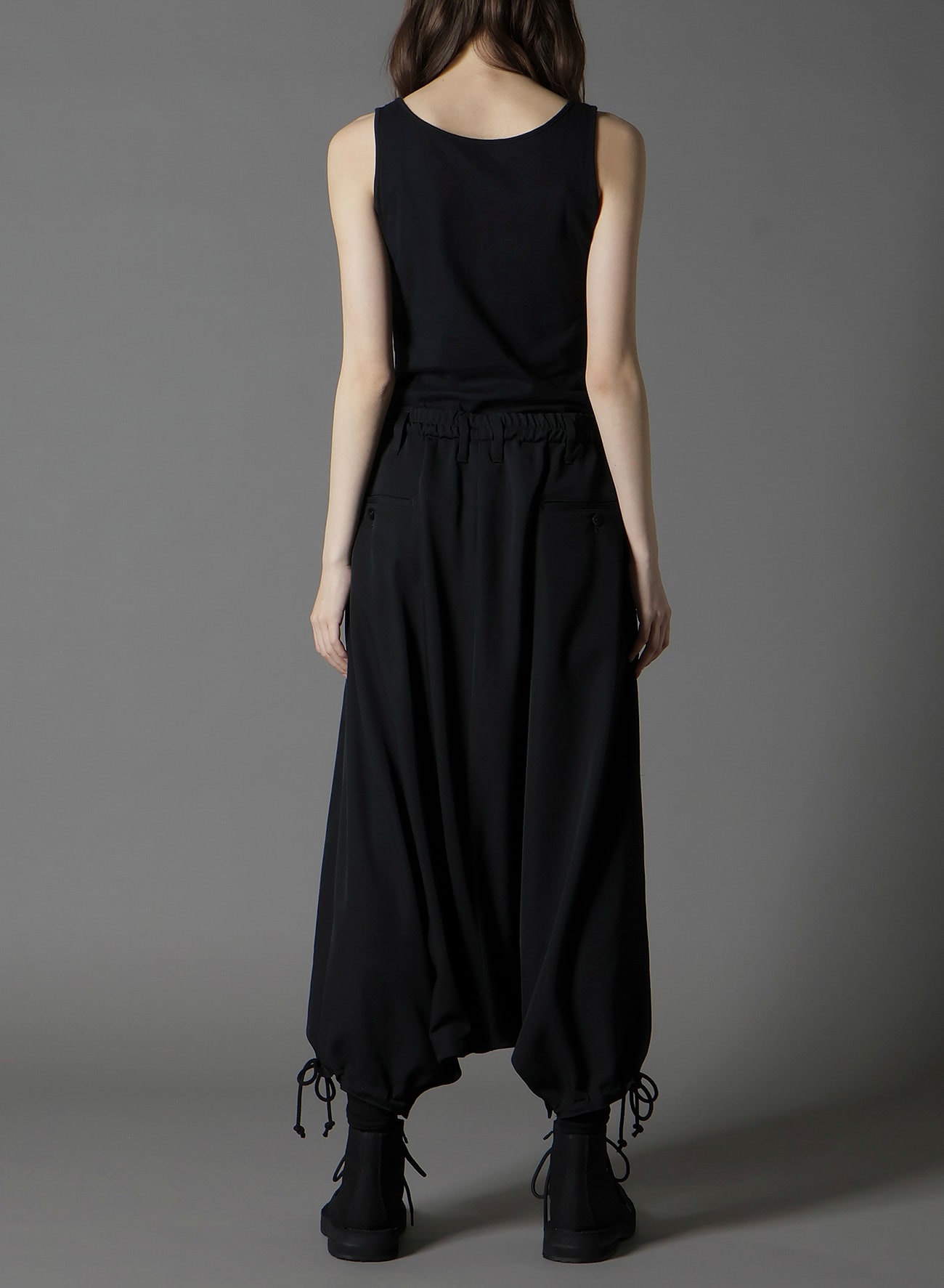 W/GABARDINE INSEAM BUTTON SAROUEL PANTS