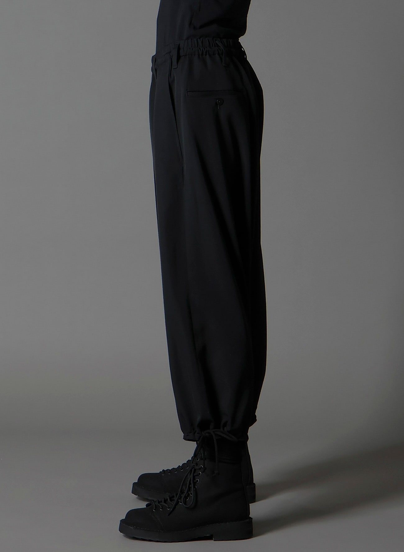 W/GABARDINE INSEAM BUTTON SAROUEL PANTS