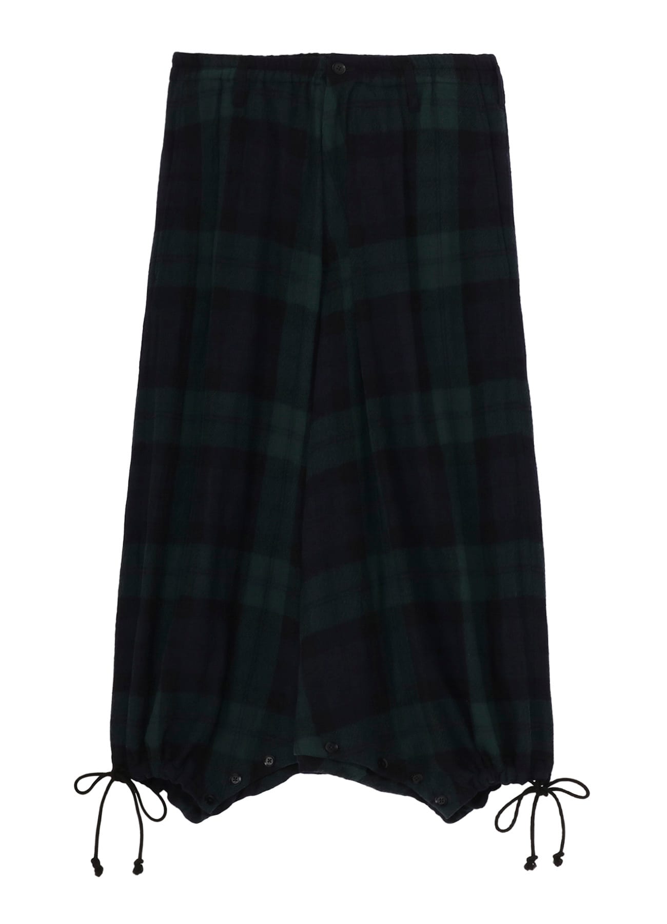 BIG REFINE  PLAID INSEAM BUTTON SAROUEL PANTS
