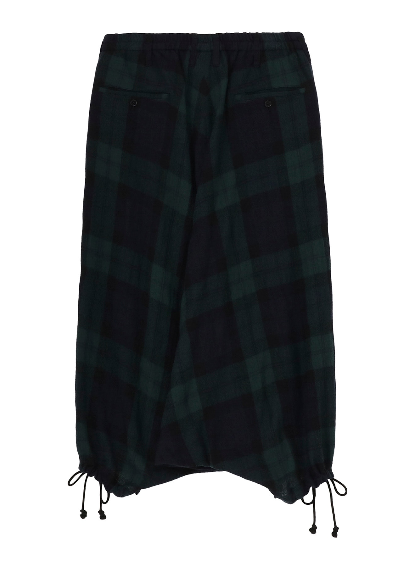 BIG REFINE  PLAID INSEAM BUTTON SAROUEL PANTS