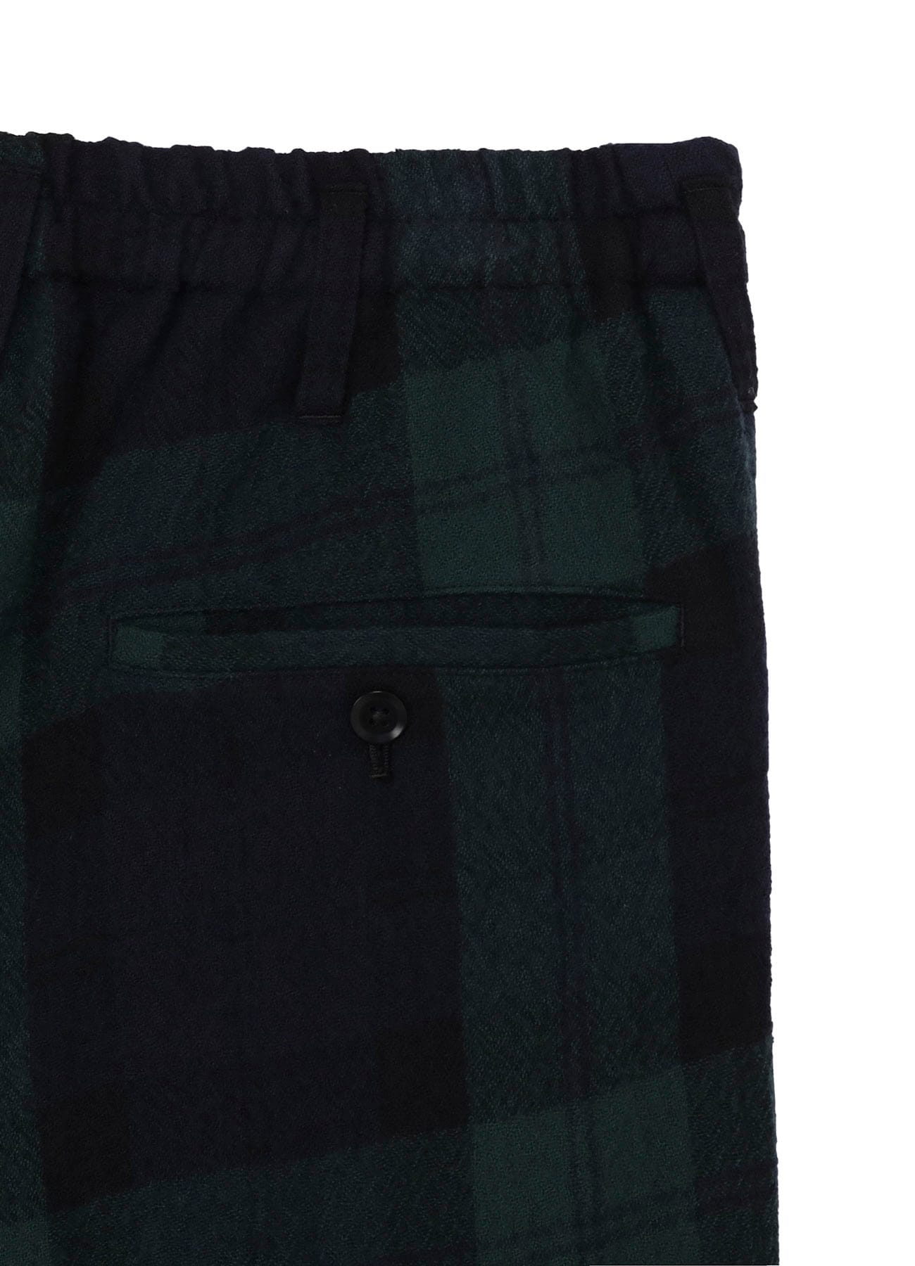 BIG REFINE  PLAID INSEAM BUTTON SAROUEL PANTS