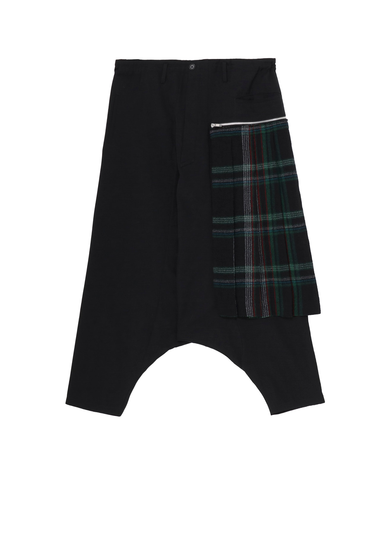 W/GABARDINE DOUBLE GAUZE  PLEATED SAROUEL PANTS
