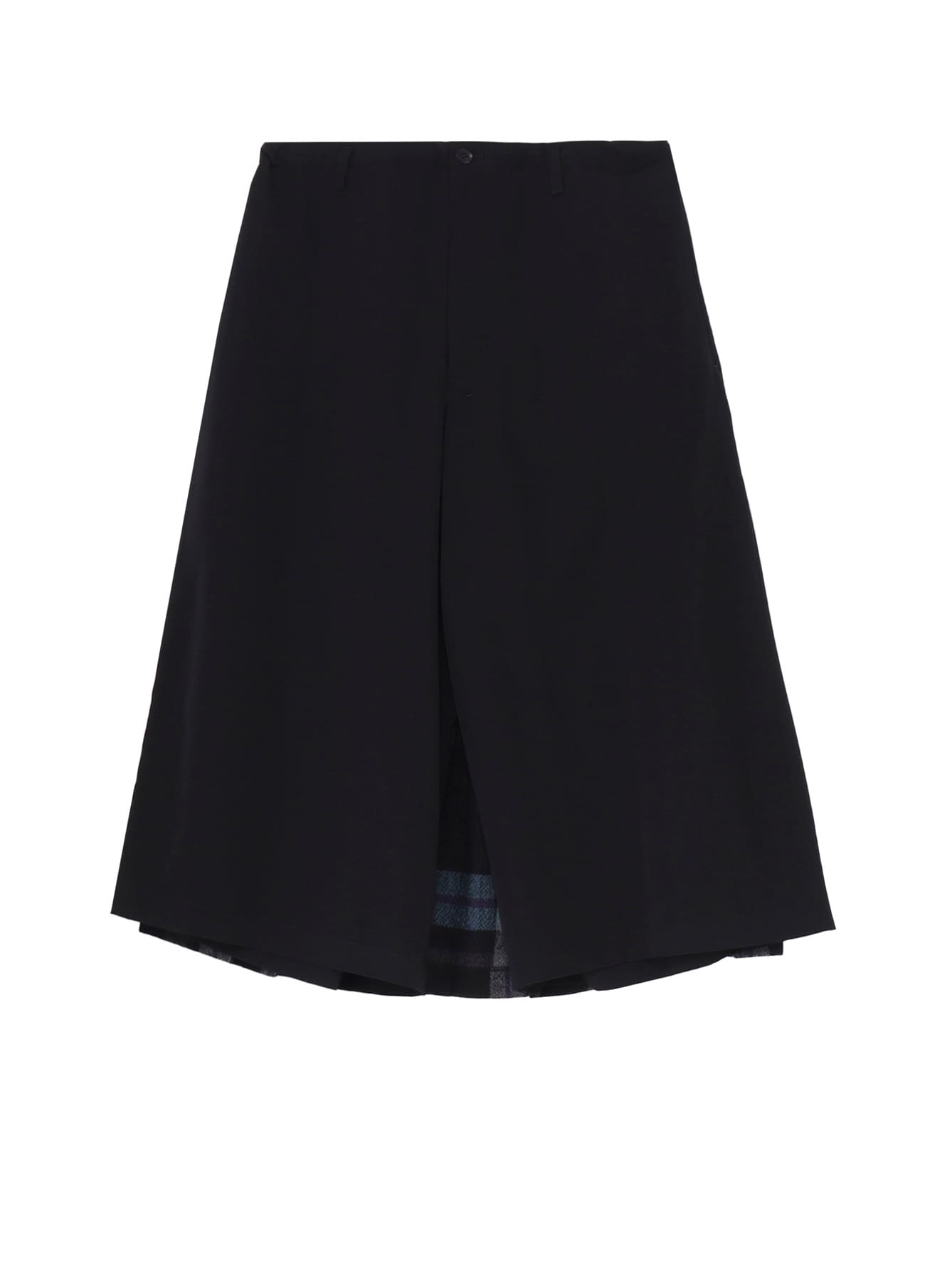 W/GABARDINE DOUBLE GAUZE PLEATED HALF PANTS