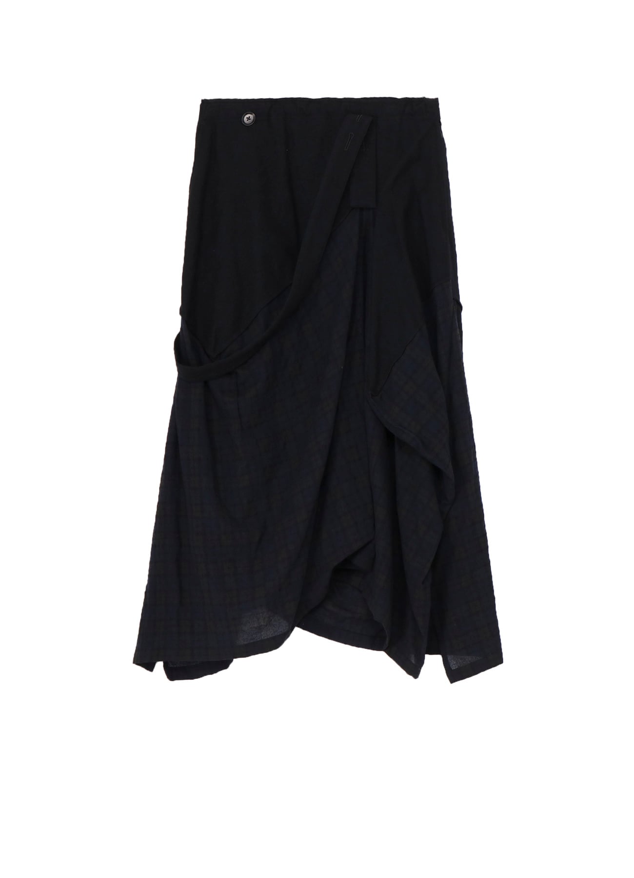 REFINE  PLAID + REFINE GAUZE SQUARE SKIRT