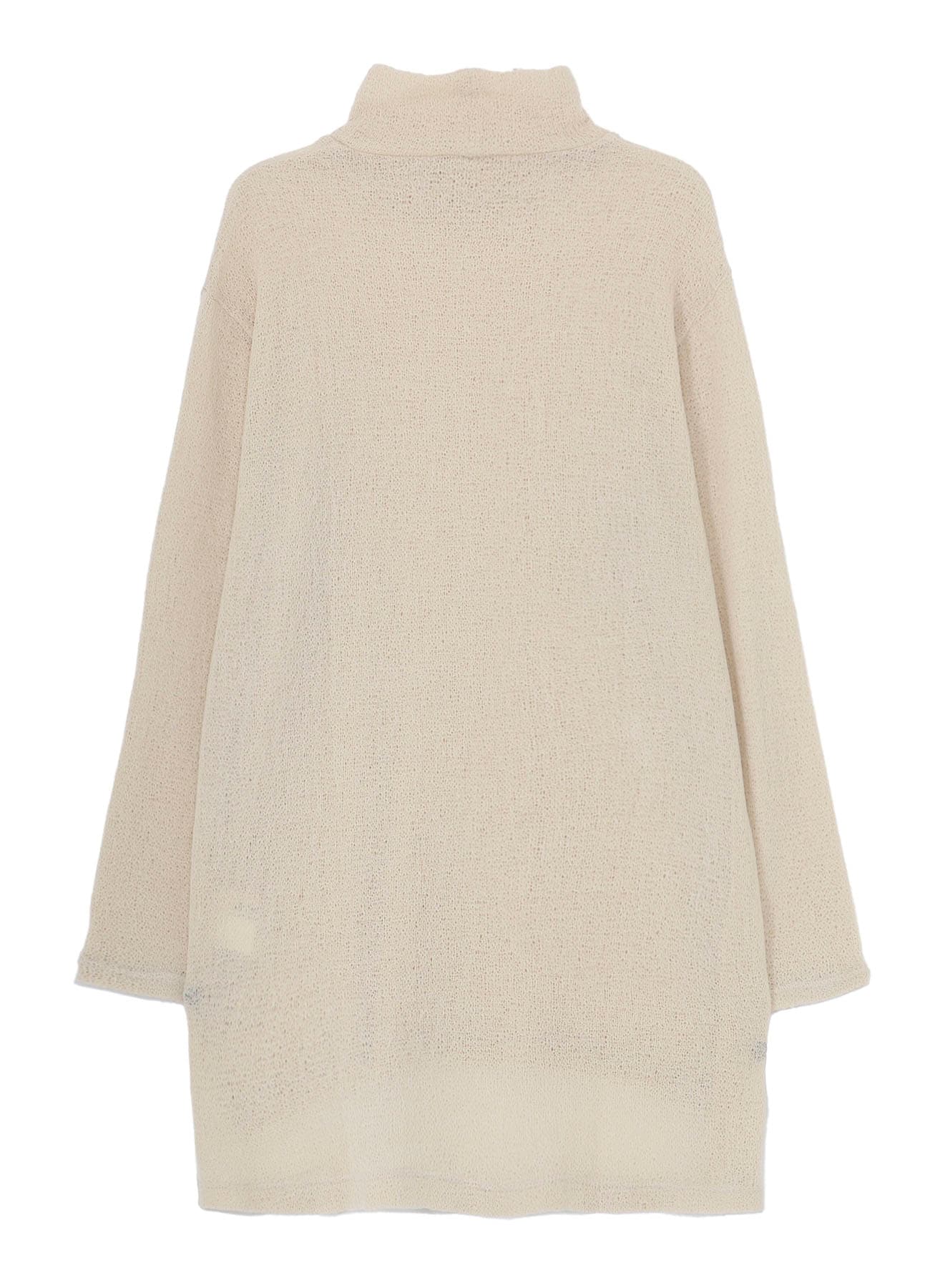 SPIDER WEB KNIT BIG TURTLENECK T-SHIRT