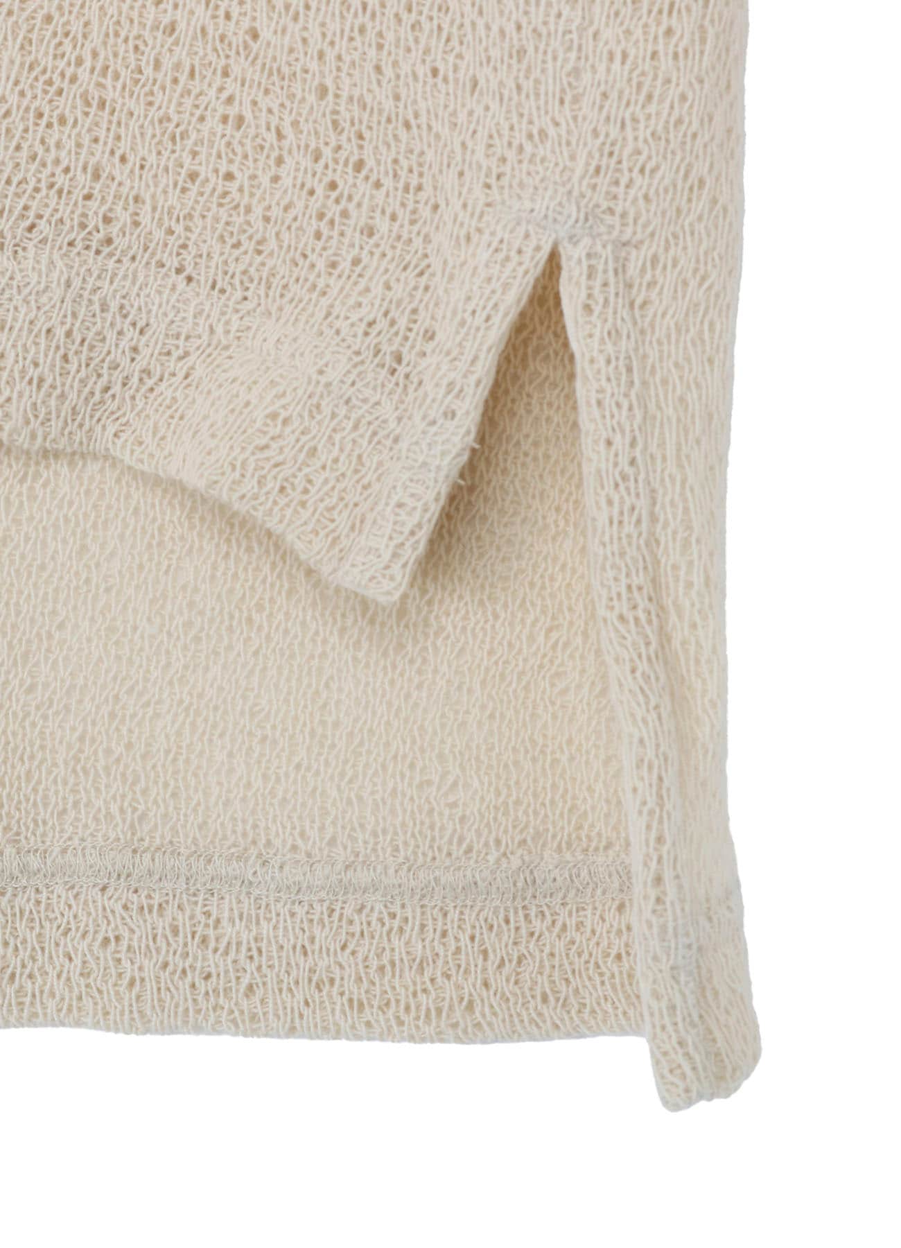 SPIDER WEB KNIT BIG TURTLENECK T-SHIRT