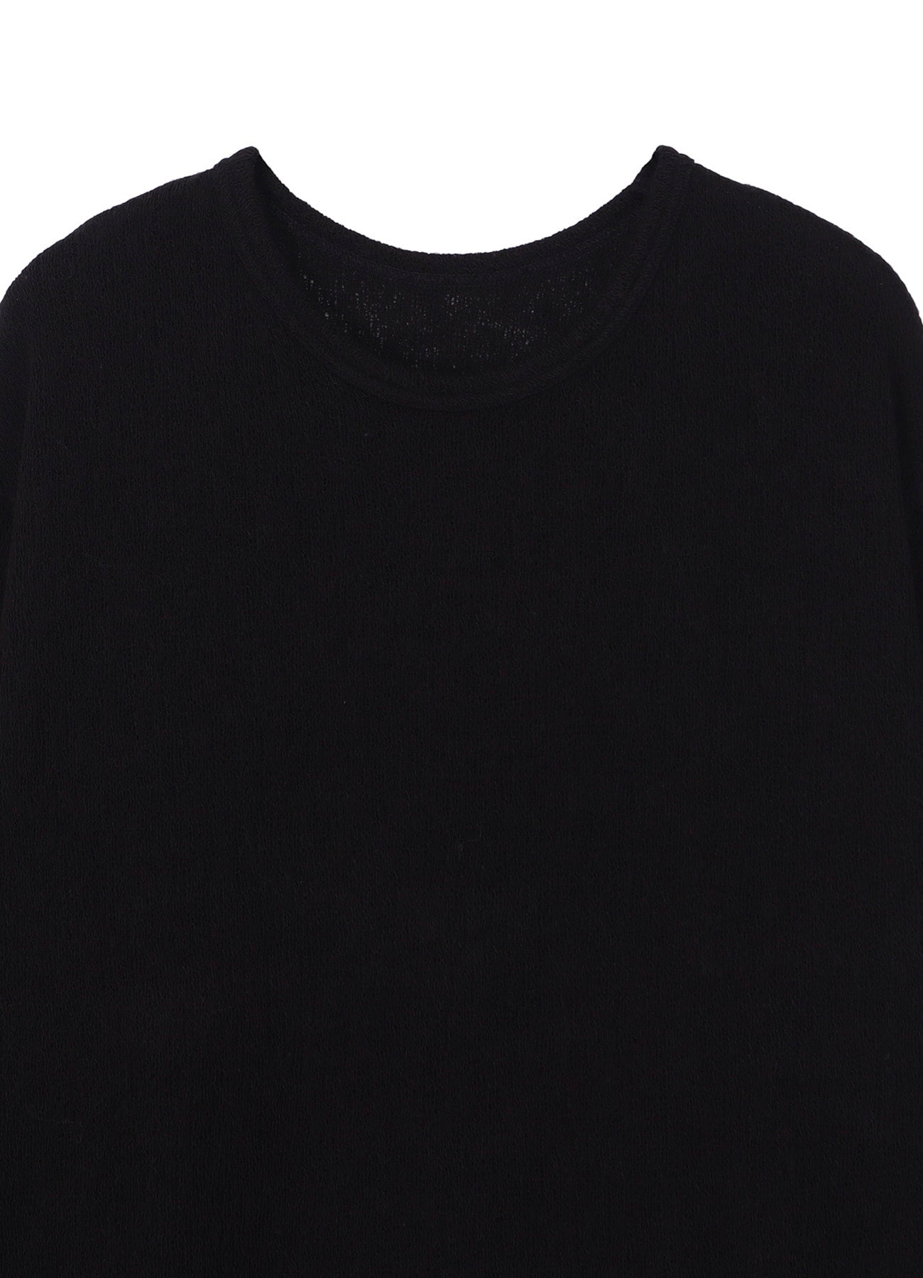 SPIDER WEB KNIT HEM JUMBO LONG SLEEVED T-SHIRT