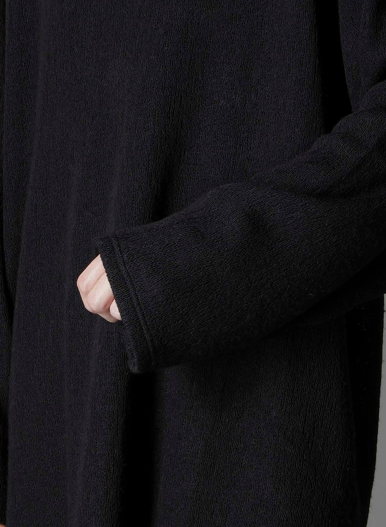 SPIDER WEB KNIT HEM JUMBO LONG SLEEVED T-SHIRT