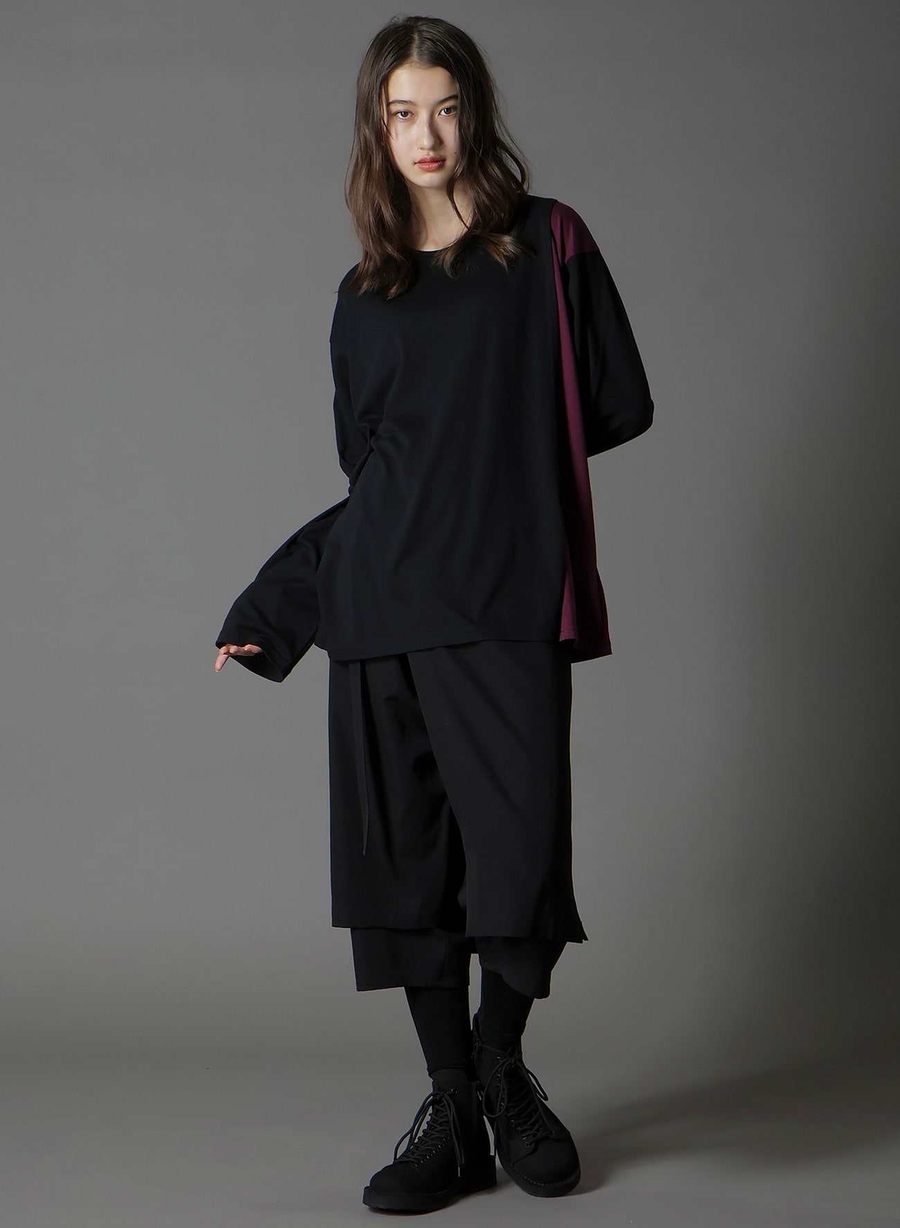 C/MO JERSEY COMBINATION  MIX BLOCK LONG SLEEVED T-SHIRT