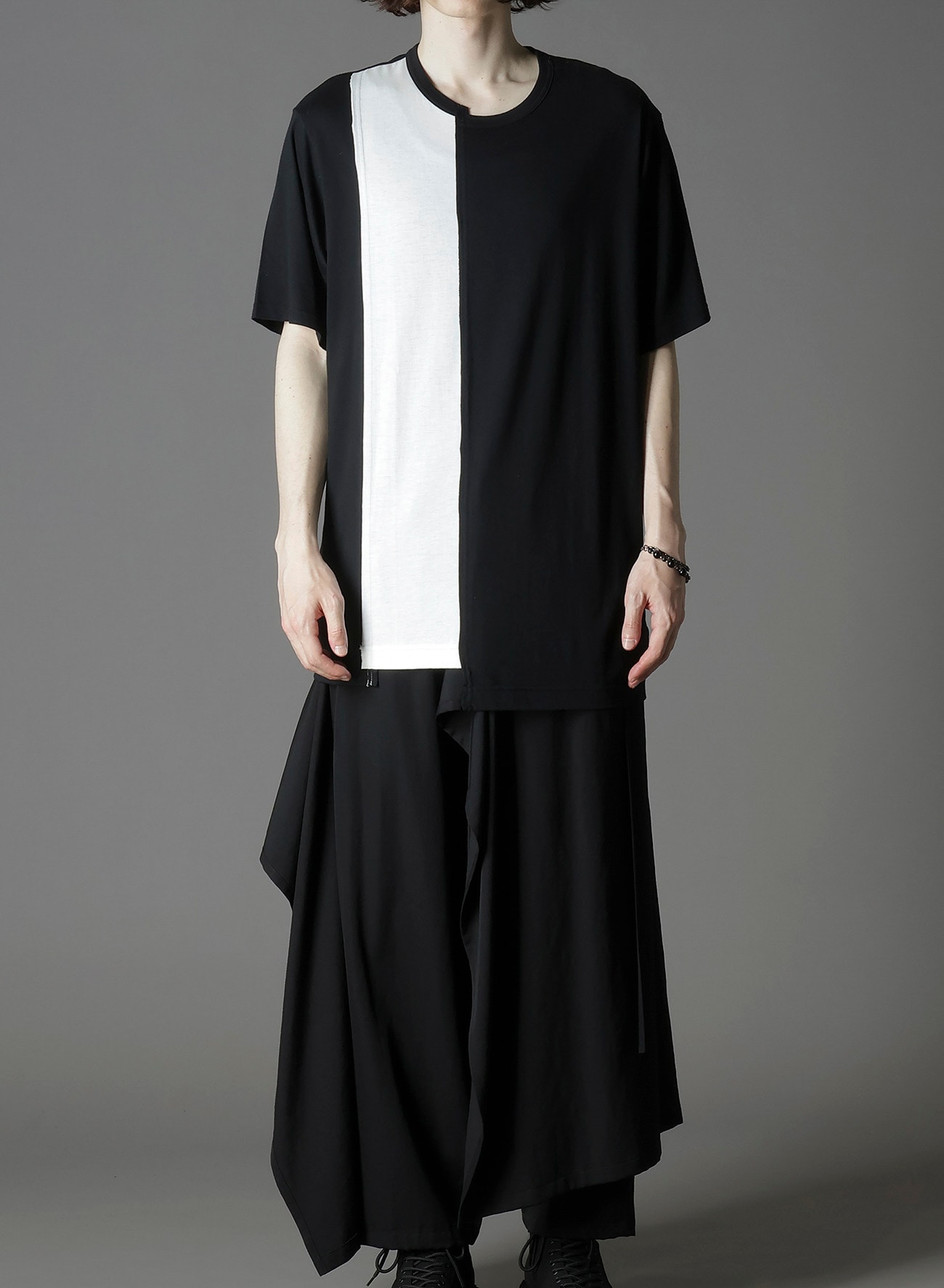 SILKETTE JERSEY W/ NUMBER PATTERN TSUJIKIRI LONG SLEEVED T-SHIRT
