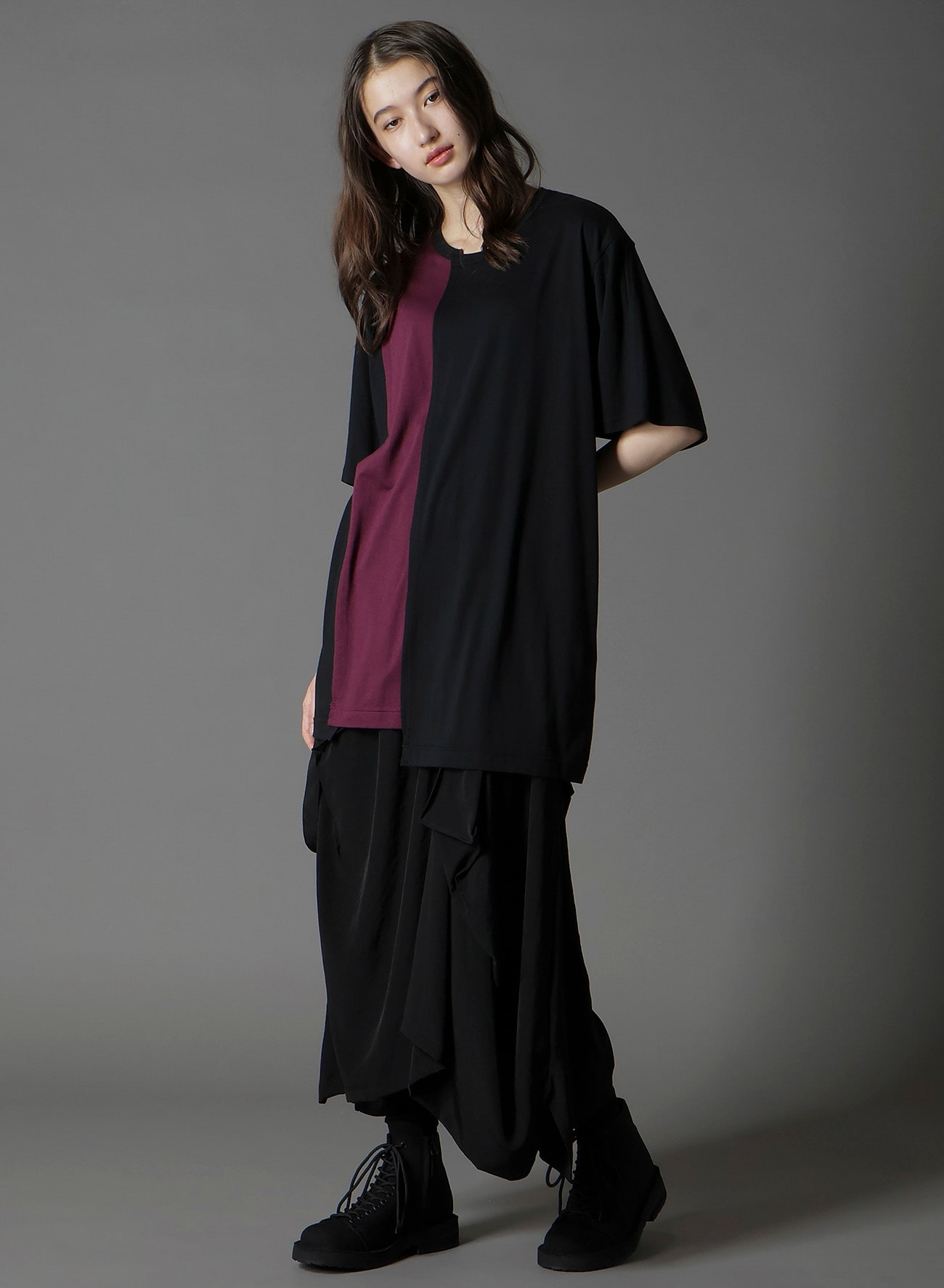 SILKETTE JERSEY W/ NUMBER PATTERN TSUJIKIRI LONG SLEEVED T