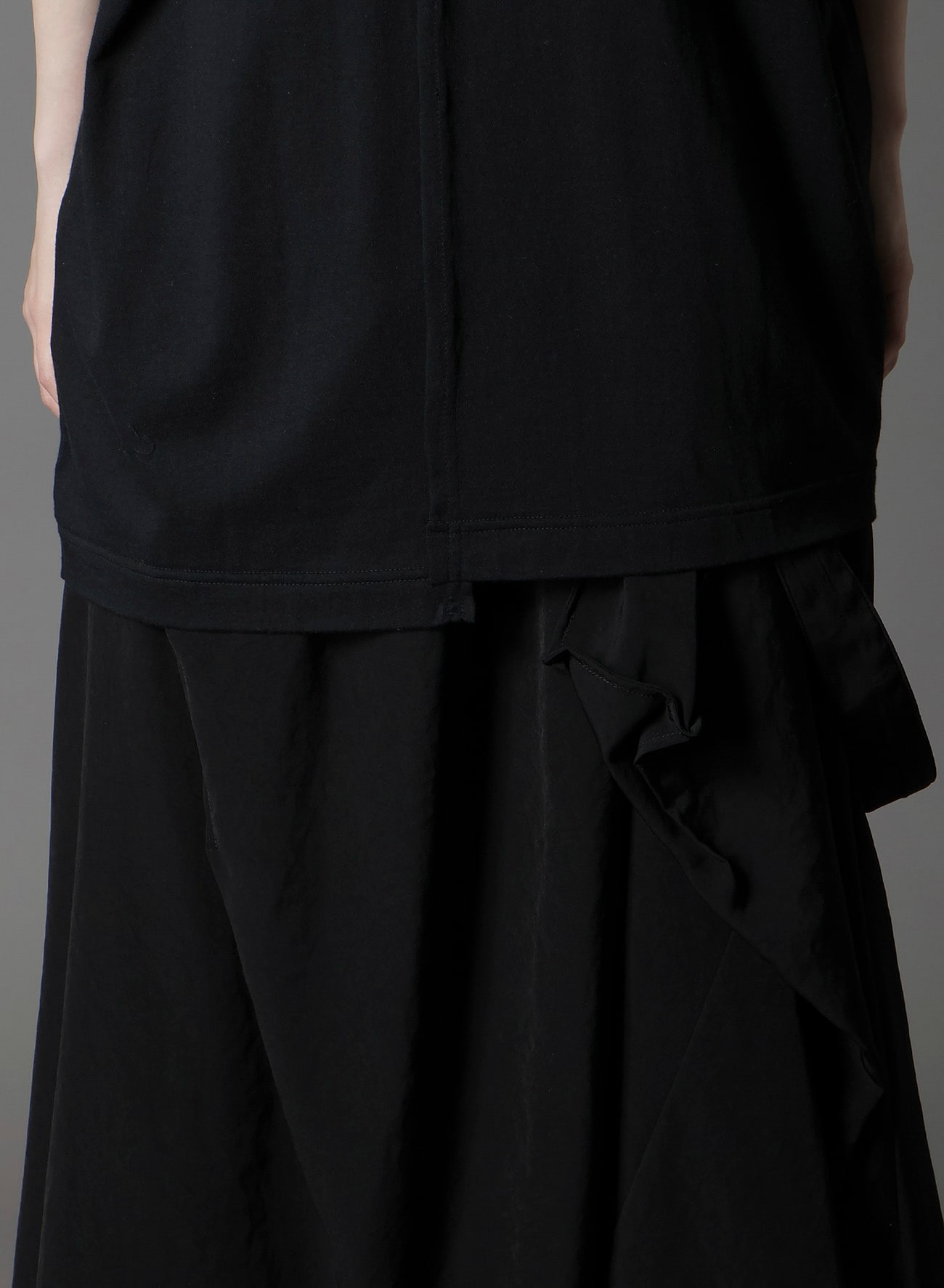 SILKETTE JERSEY W/ NUMBER PATTERN TSUJIKIRI LONG SLEEVED T-SHIRT