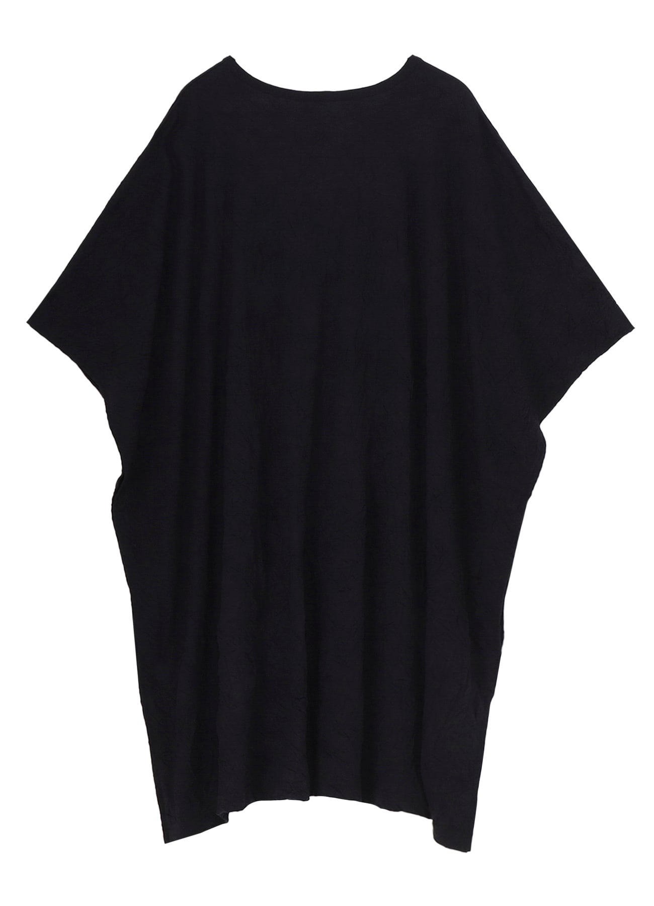 CATHC WASHER WRINKLE JERSEY SIDE BUTTON SHORT SLEEVED T-SHIRT