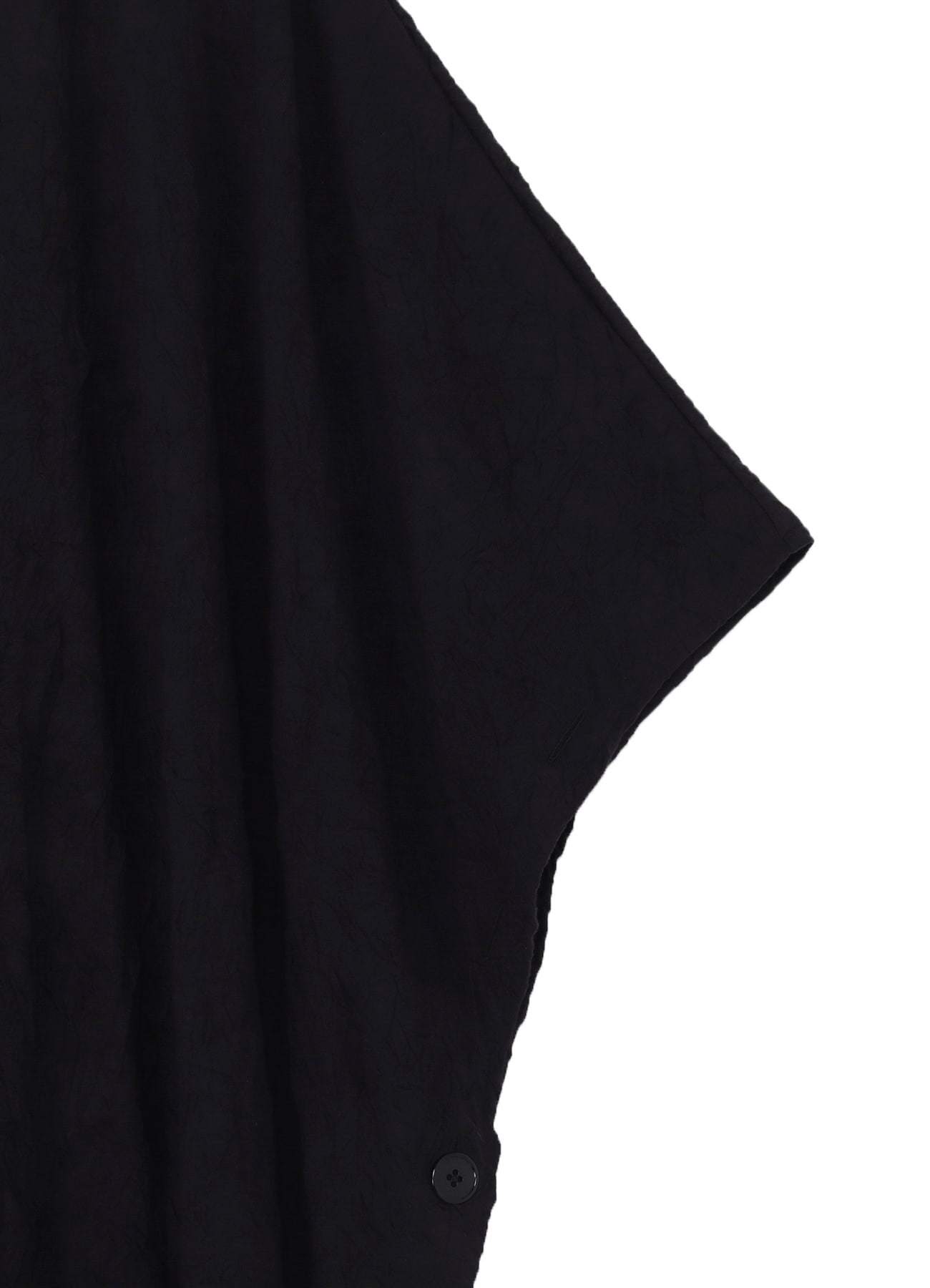 CATHC WASHER WRINKLE JERSEY SIDE BUTTON SHORT SLEEVED T-SHIRT