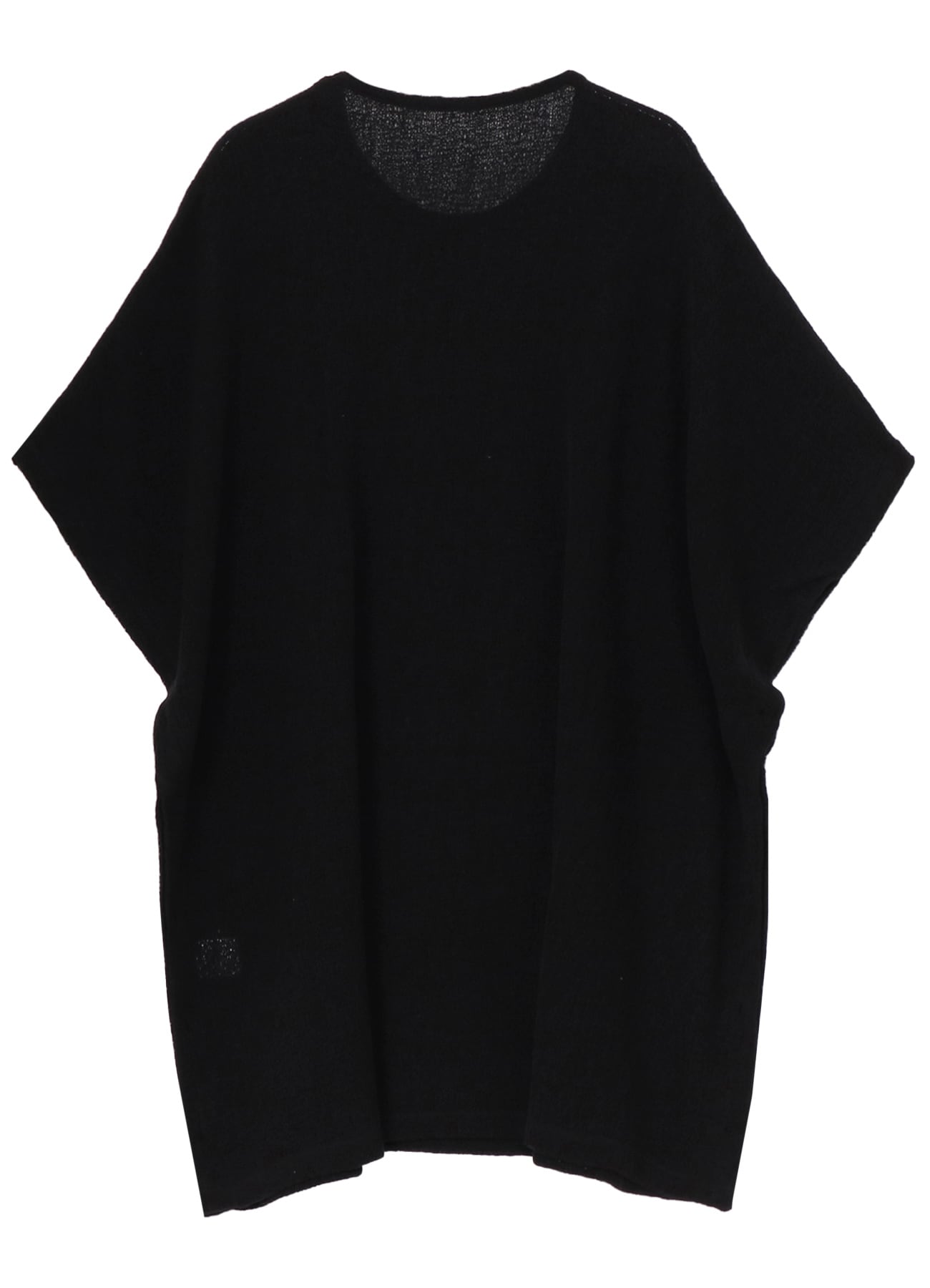 SPIDER WEB KNIT SIDE BUTTON SHORT SLEEVED T-SHIRT