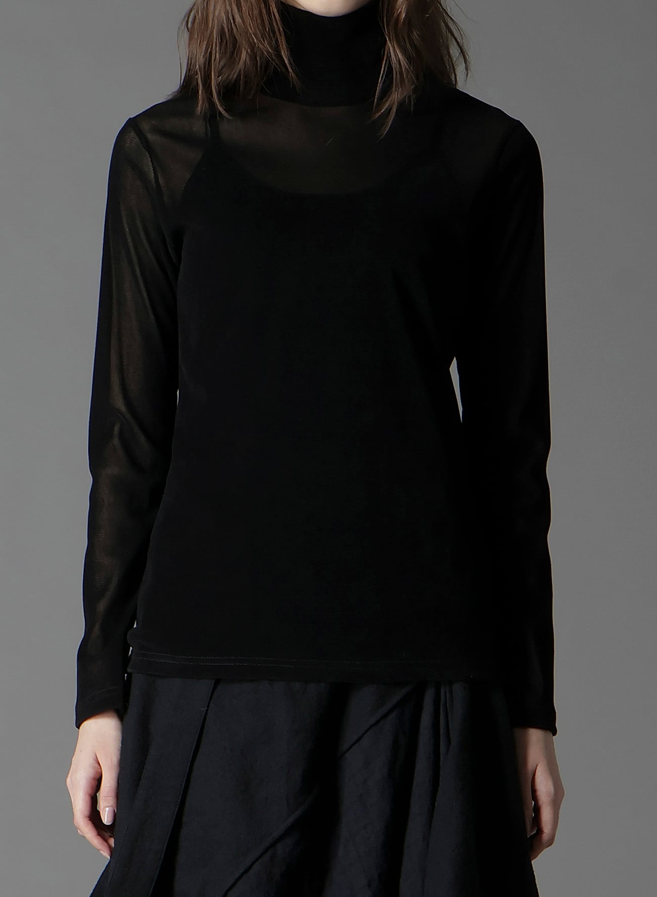 FLOCKY HIGH NECK TULLE