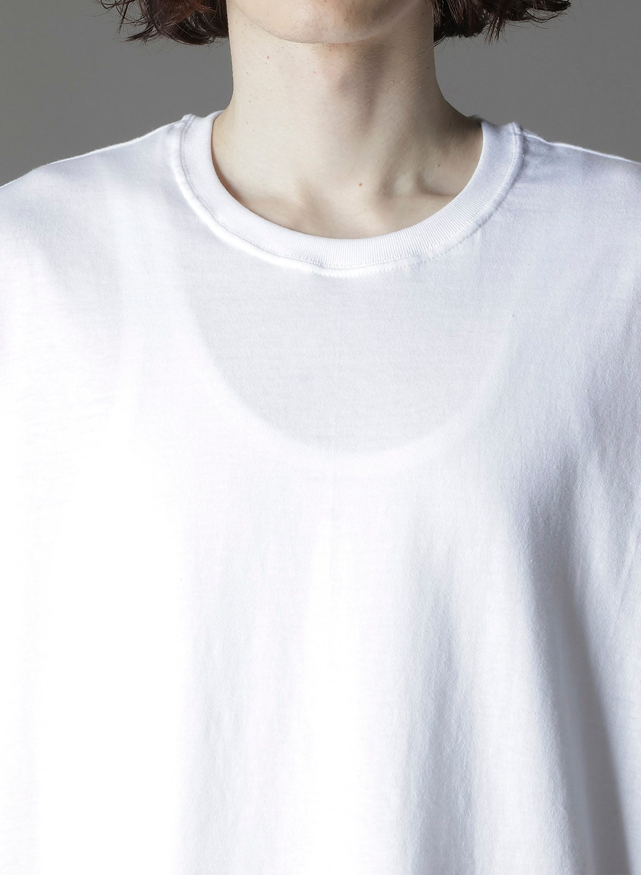 COTTON JERSEY HEART GRAPHIC T-SHIRT(FREE SIZE WHITE): Ground