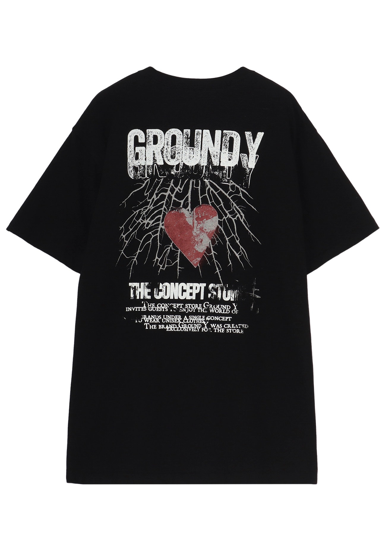 COTTON JERSEY HEART GRAPHIC T-SHIRT