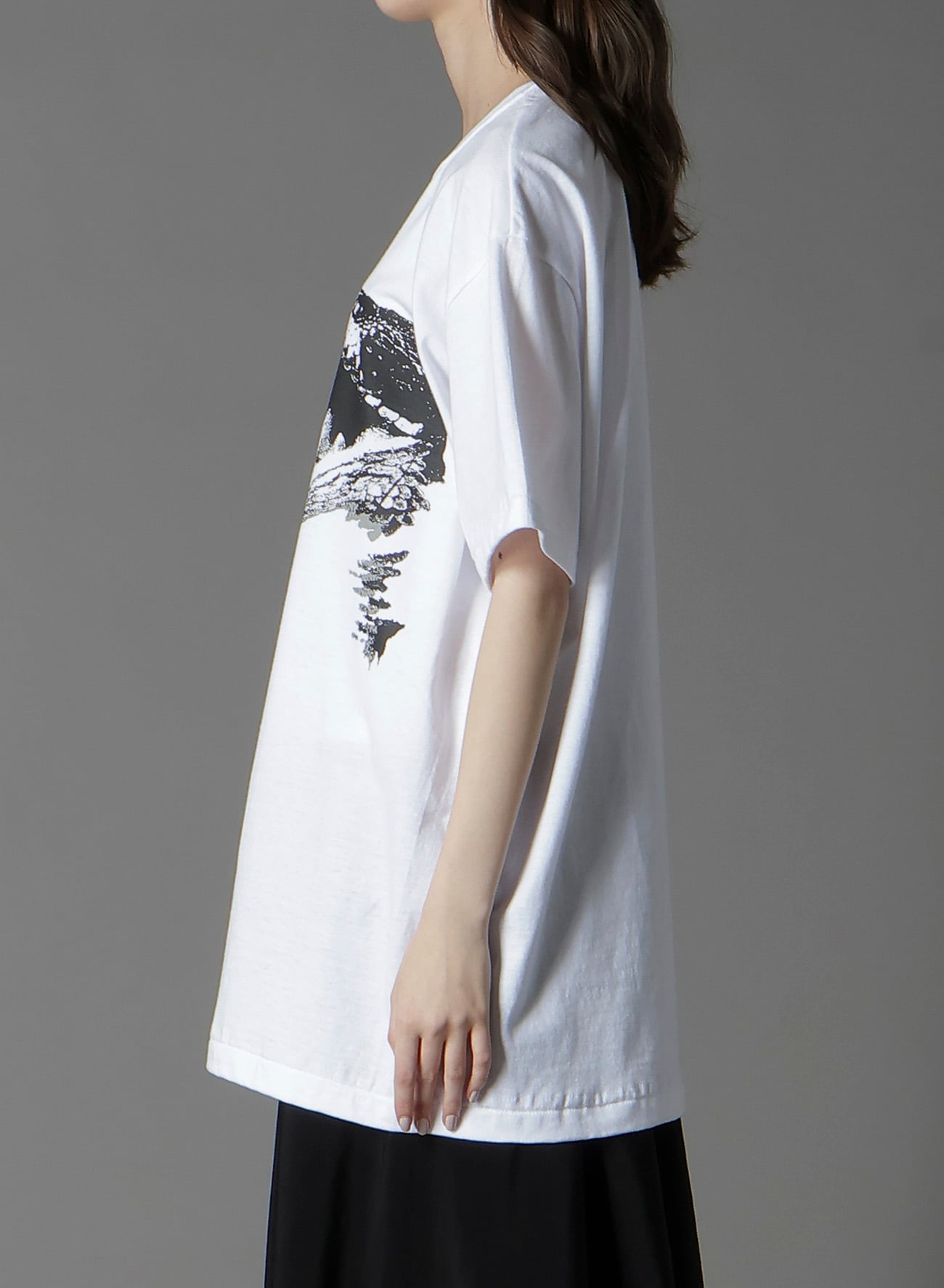COTTON JERSEY SNAKE GRAPHIC T-SHIRT