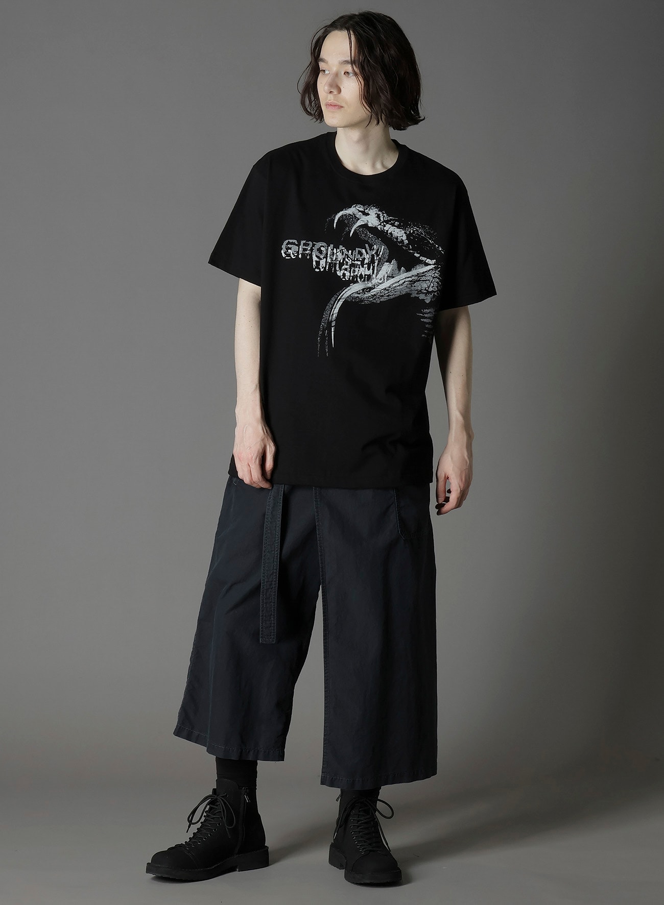 COTTON JERSEY SNAKE GRAPHIC T-SHIRT