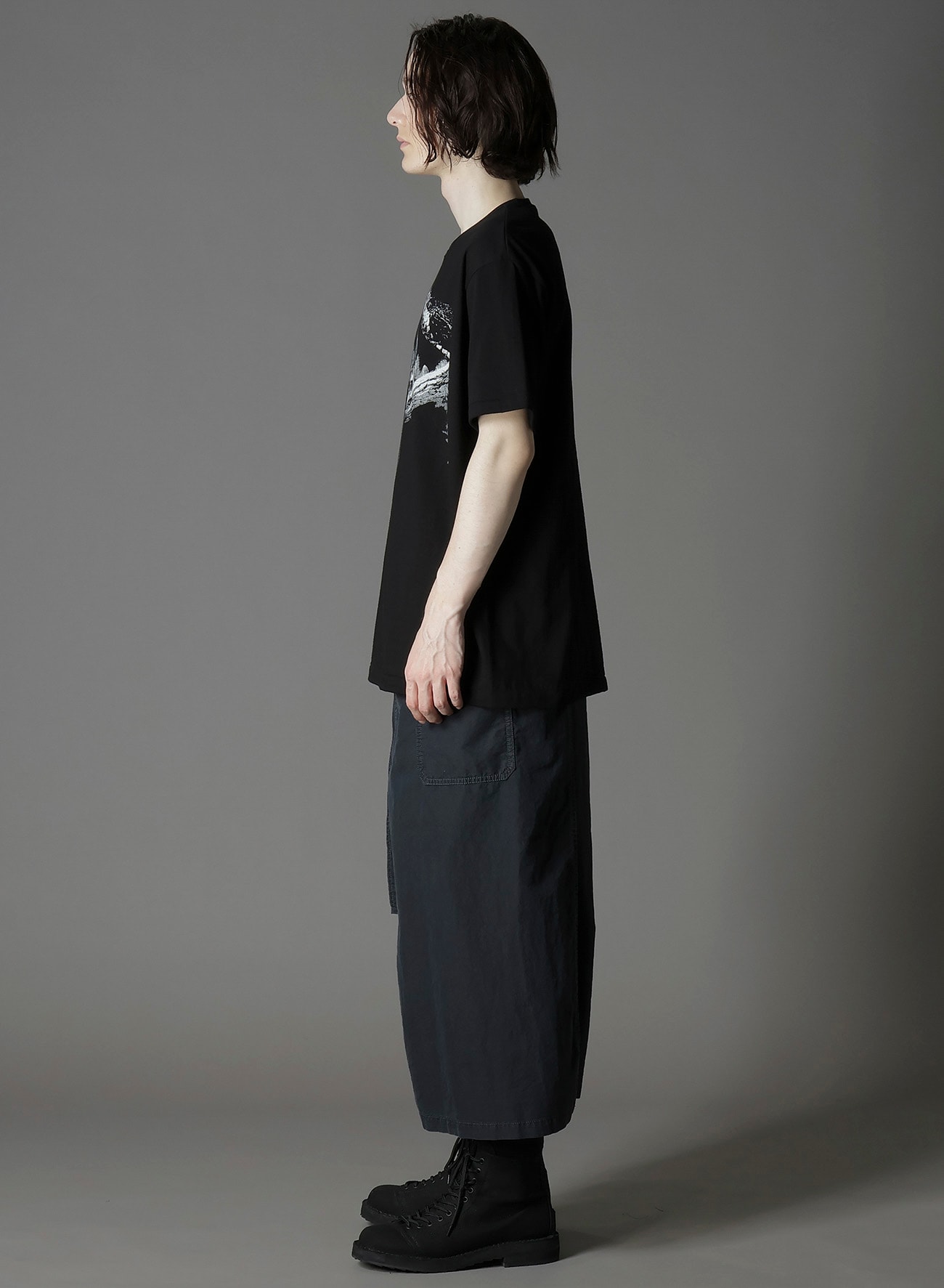 COTTON JERSEY SNAKE GRAPHIC T-SHIRT