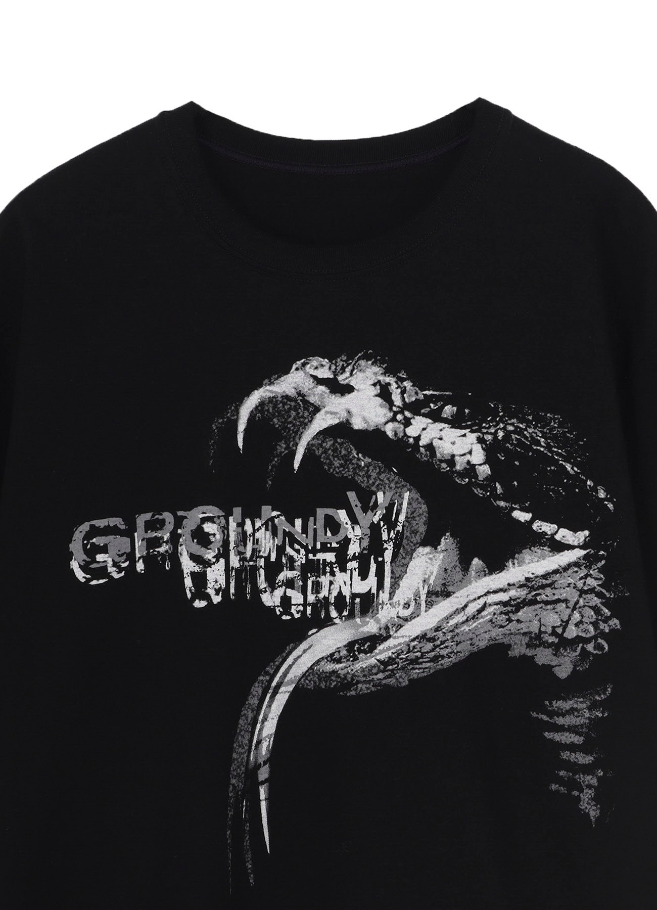 COTTON JERSEY SNAKE GRAPHIC T-SHIRT