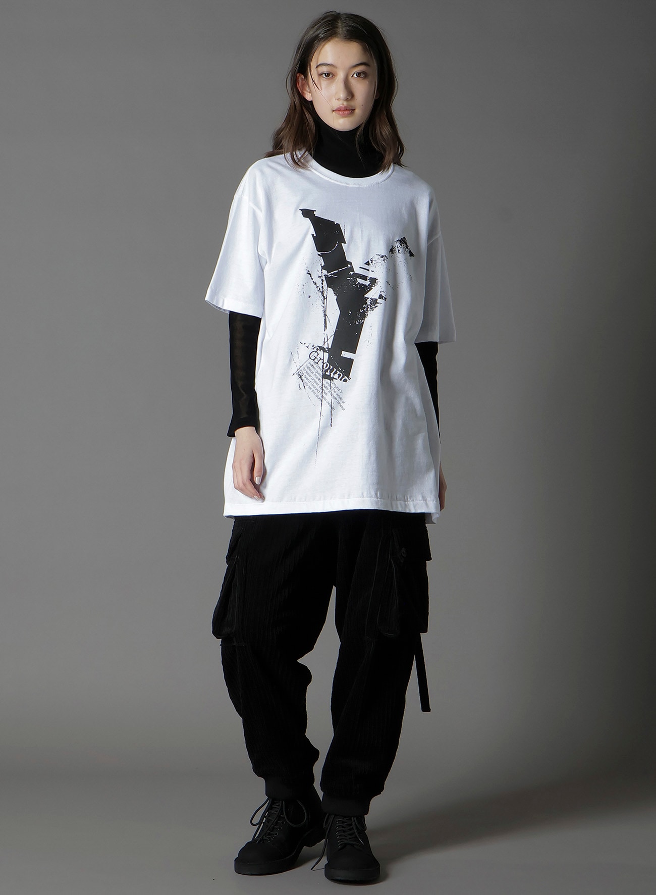 COTTON JERSEY LOGO GRAPHIC T-SHIRT