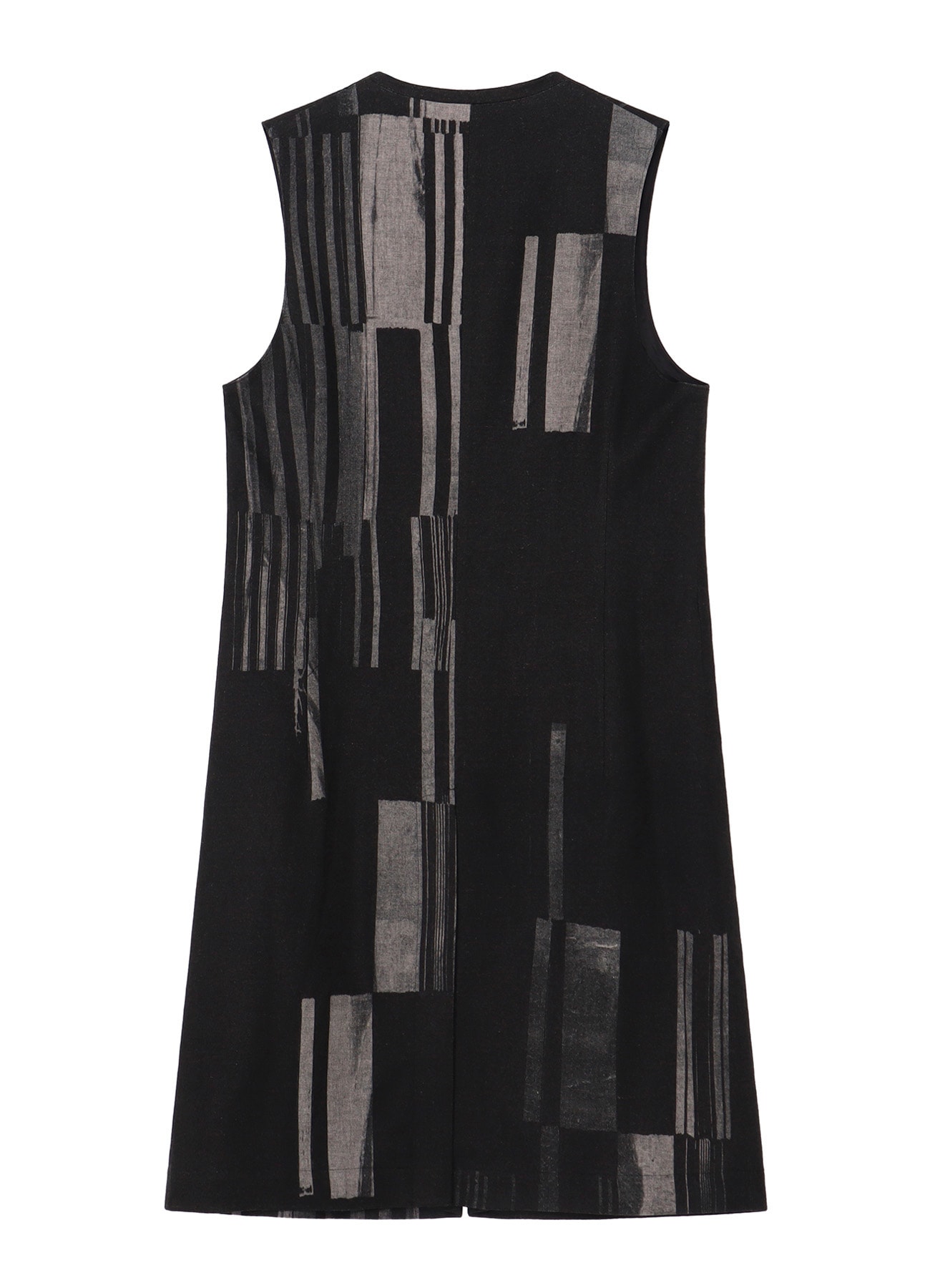 FLANNEL STRIPE PATTERN SINGLE LONG VEST