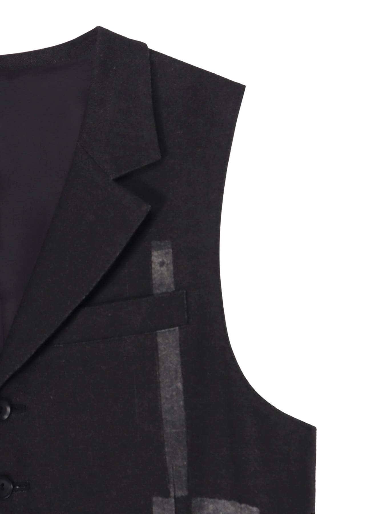 FLANNEL STRIPE PATTERN SINGLE LONG VEST