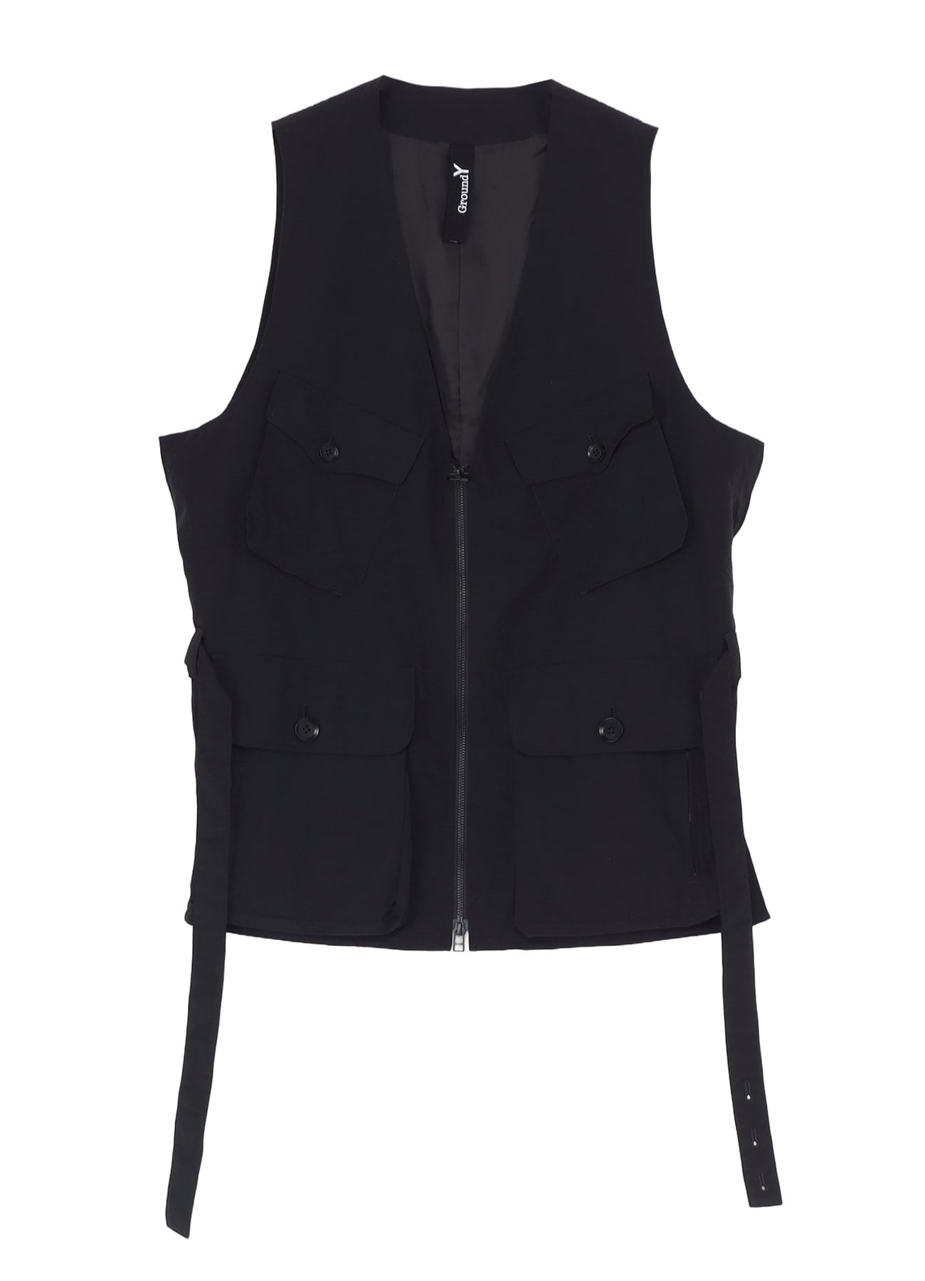 NYLON WEATHER SIDE ZIP MILITARY VEST