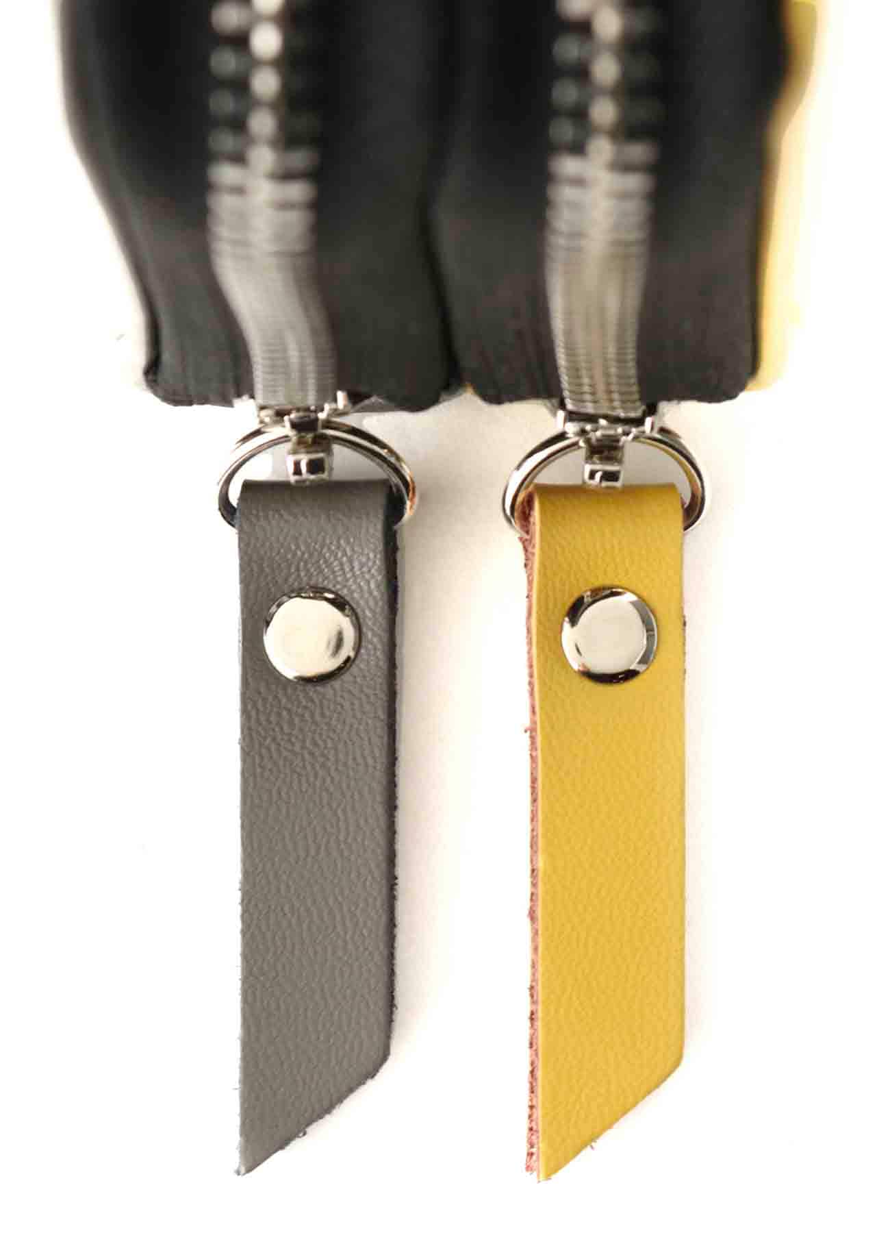 Split Leather 2 colors Zipper Wallet