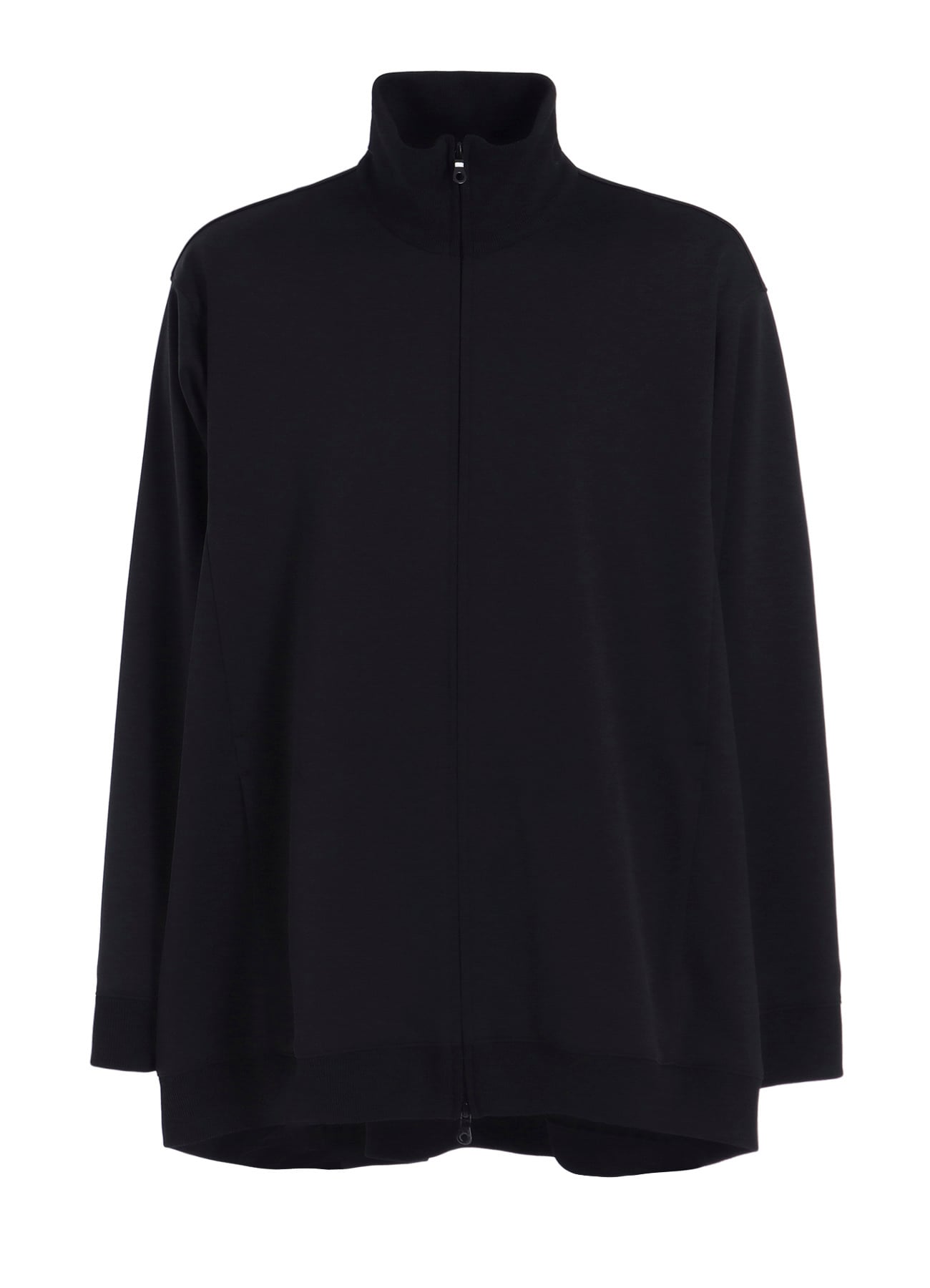 POLYESTER SMOOTH SIDE SLIT TRACK JACKET