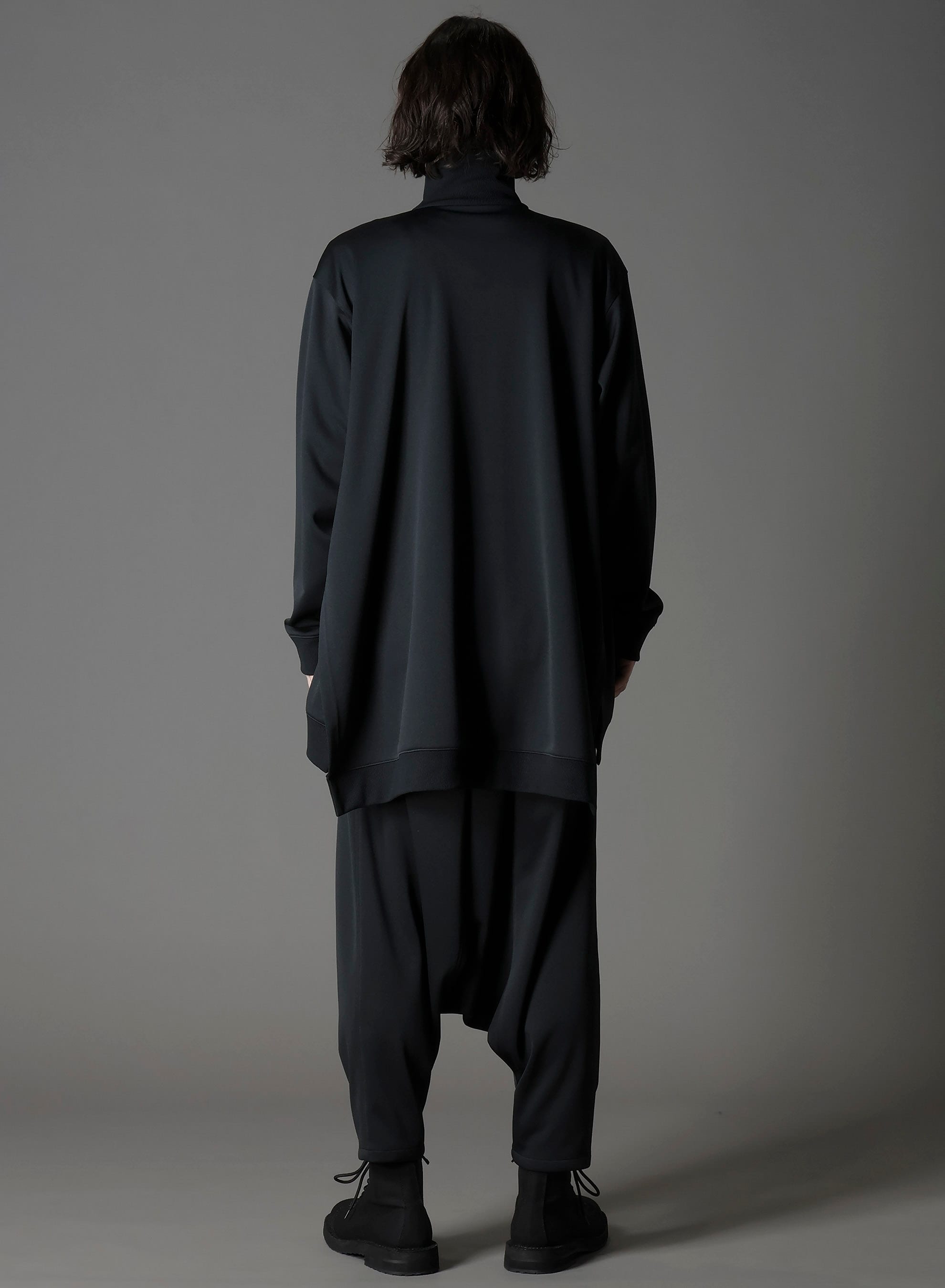 POLYESTER SMOOTH SIDE SLIT TRACK JACKET