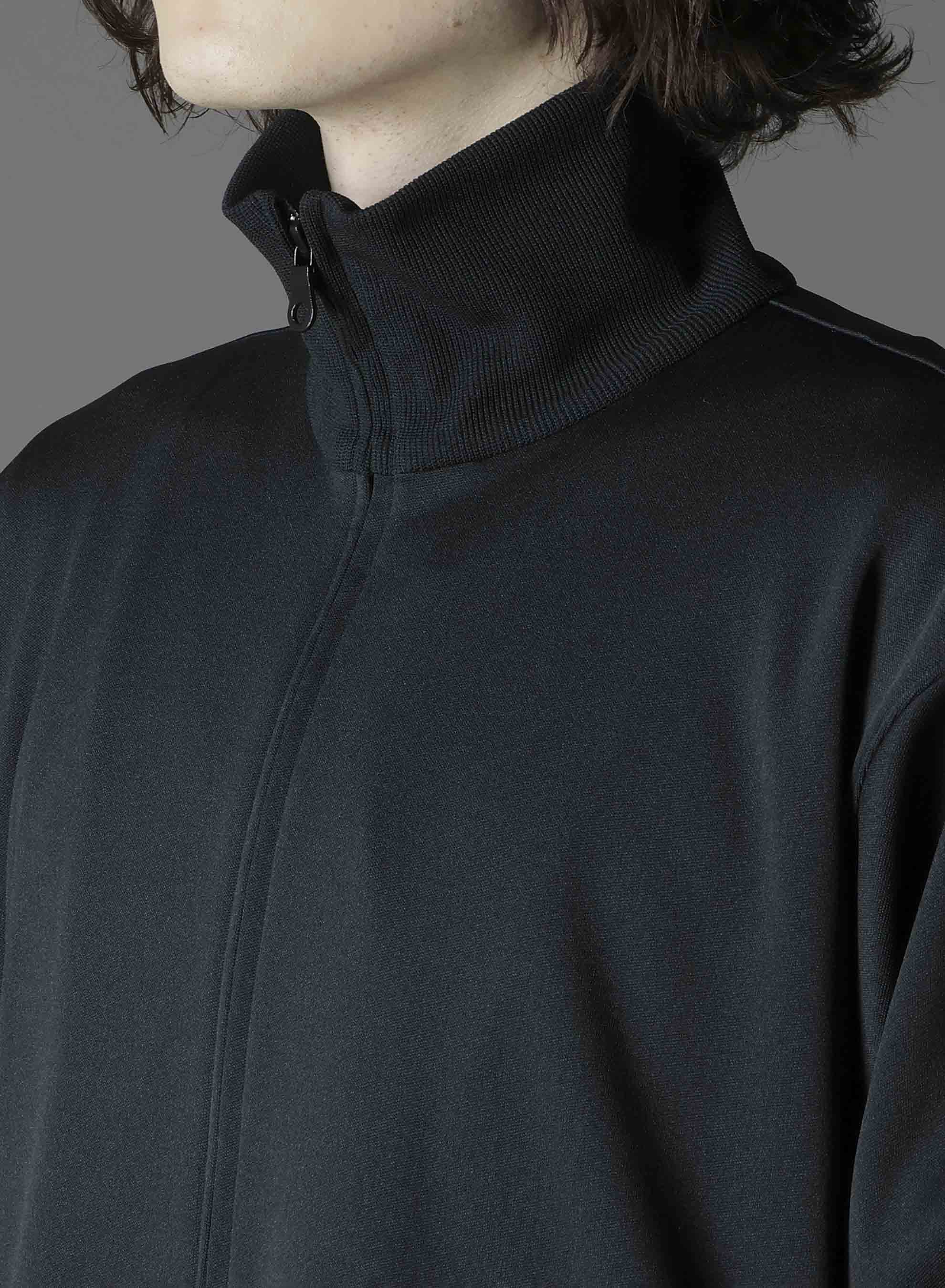 POLYESTER SMOOTH SIDE SLIT TRACK JACKET