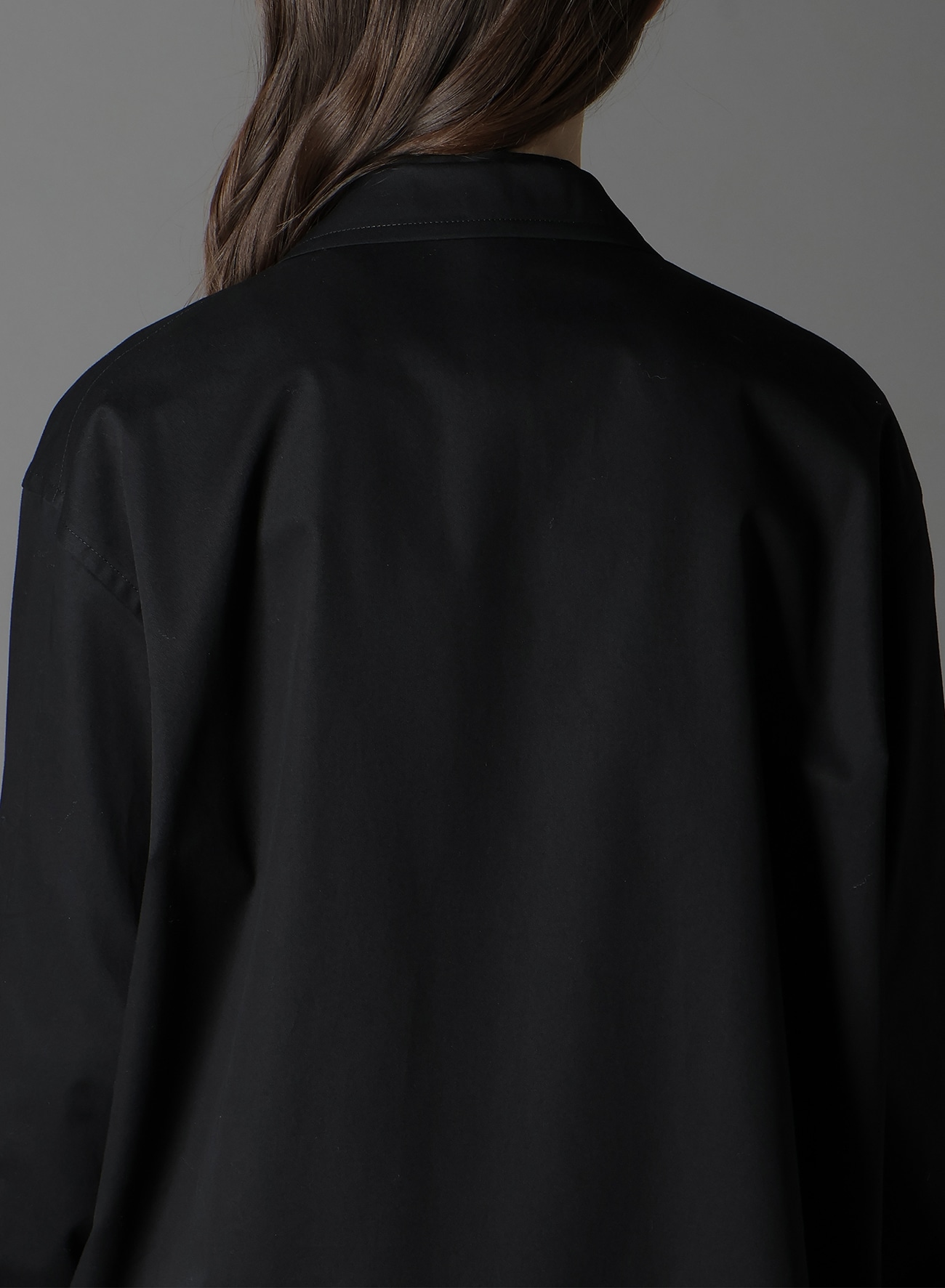 COTTON GABARDINE SHIRT JACKET