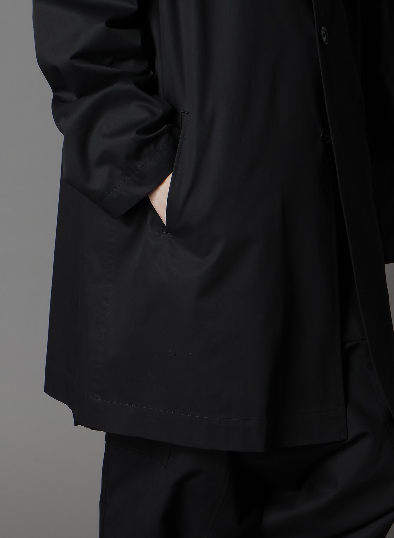 COTTON GABARDINE SHIRT JACKET