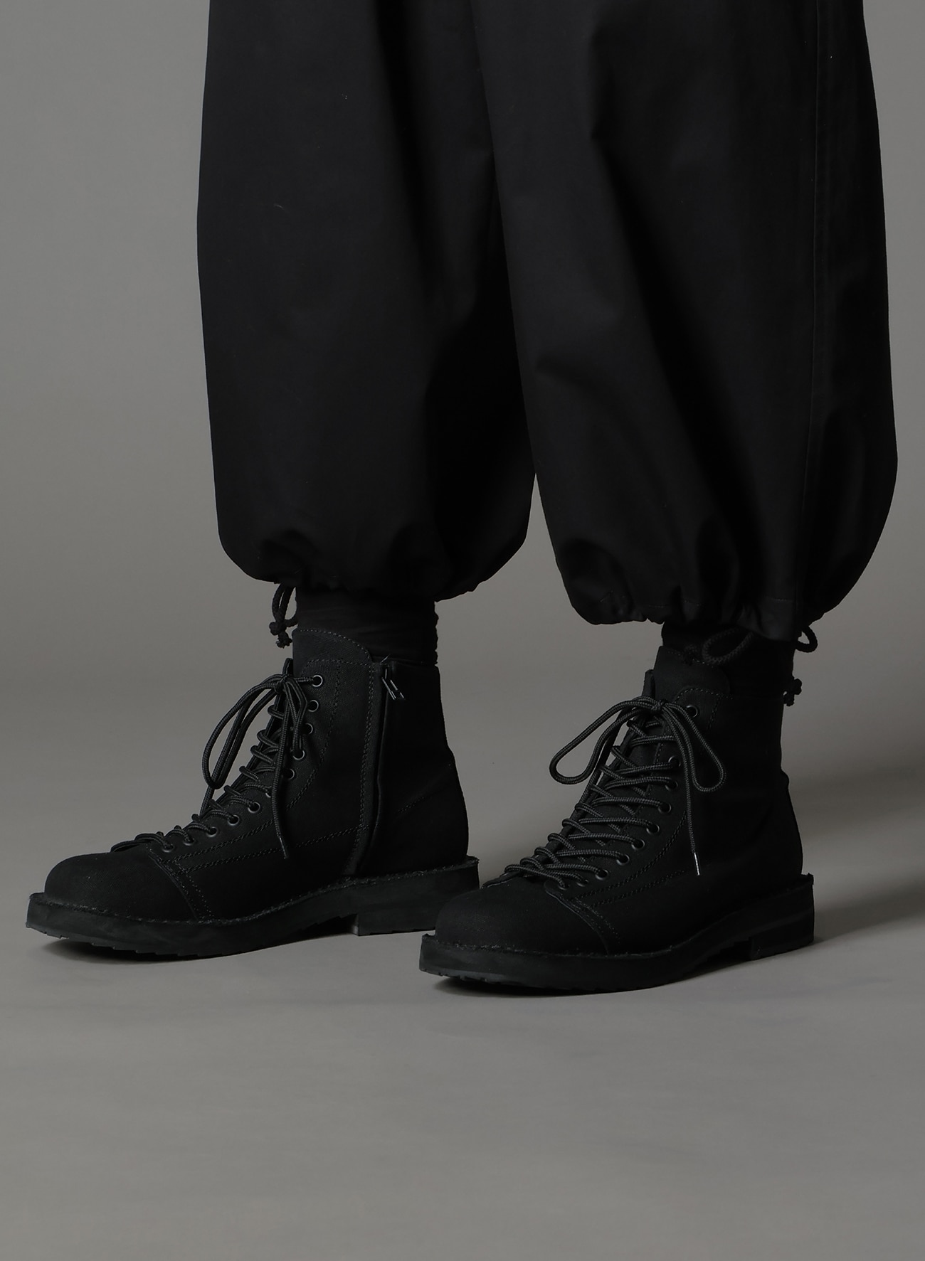 COTTON GABARDINE BALLOON PANTS