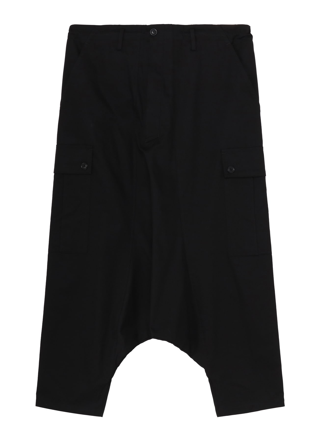 COTTON GABARDINE CARGO SAROUEL PANTS