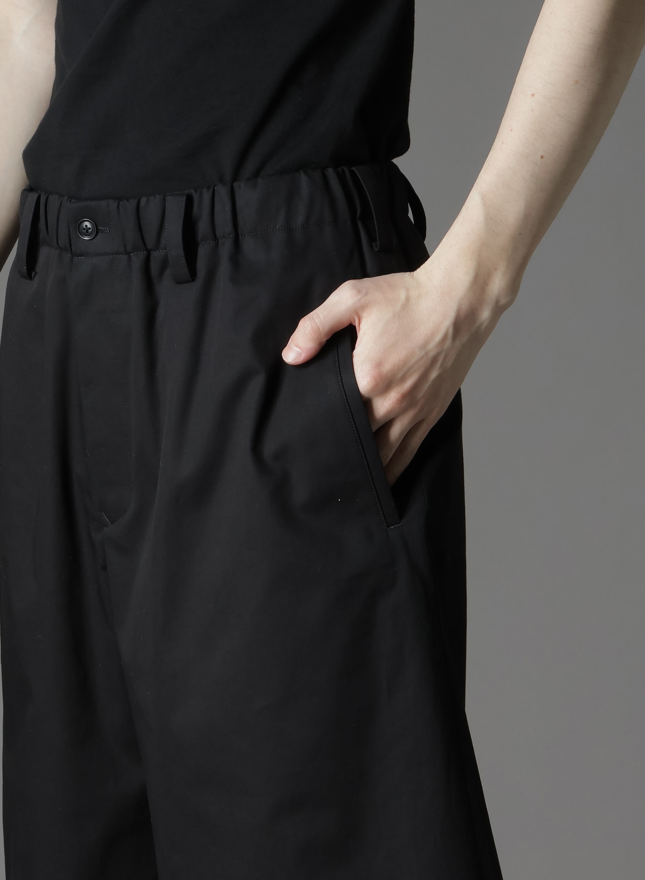 COTTON GABARDINE SHORT PANTS TYPE2
