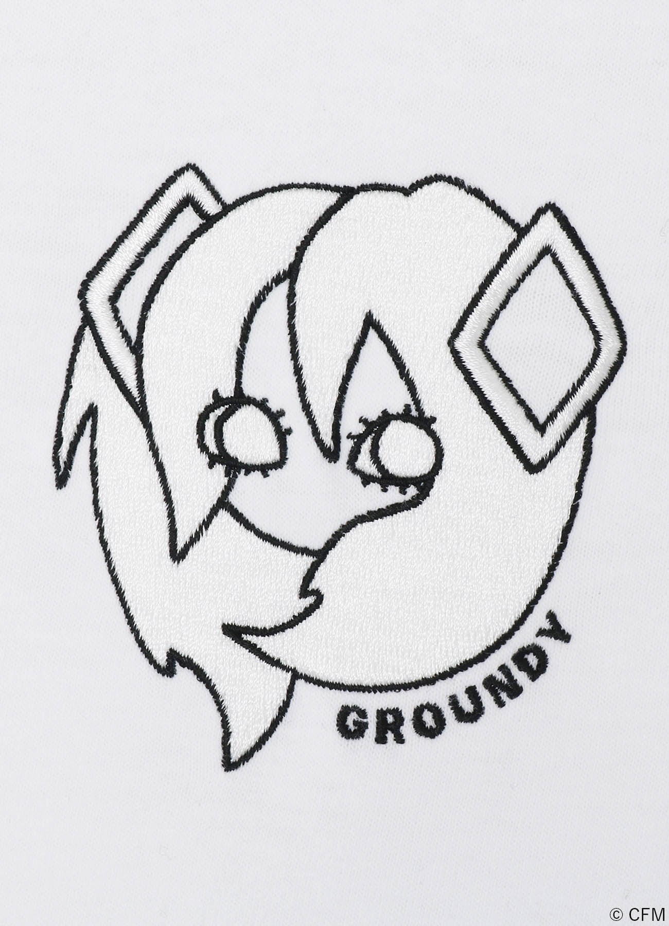 Ground Y × HATSUNE MIKU LOGO GRAPHIC EMBROIDERY T-SHIRT