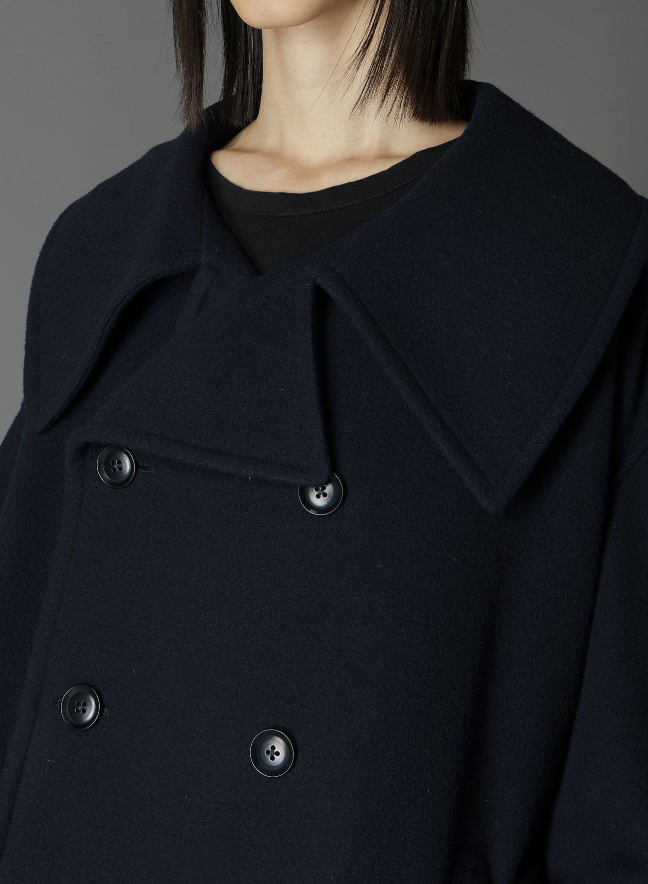 AIRY MOSSER SLEEVE ZIPPER COAT