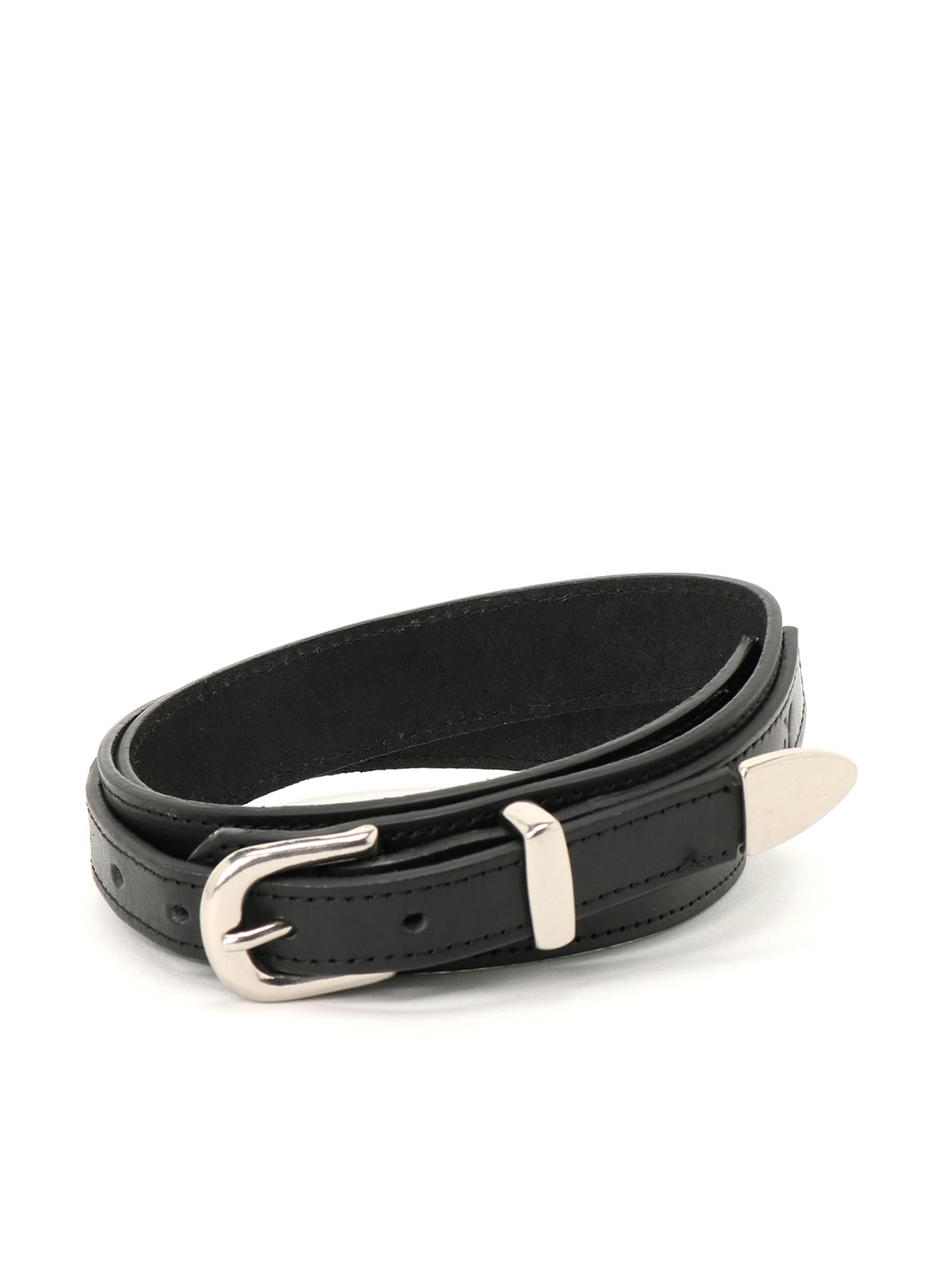 COW LEATHER 3-PIECE BUCKLE BELT