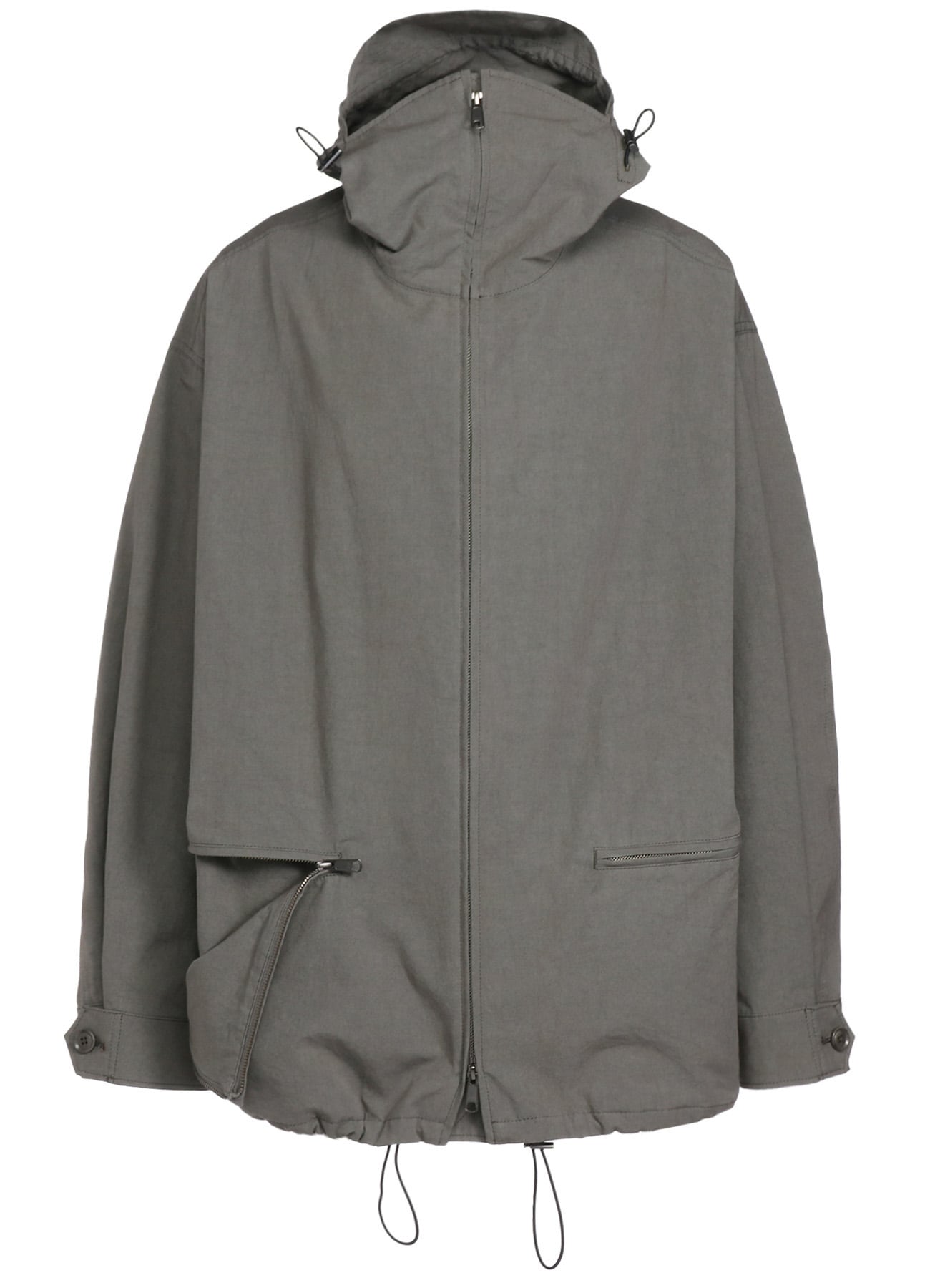 COTTON CROSS WA ZIPPER POCKET HOODED BLOUSON