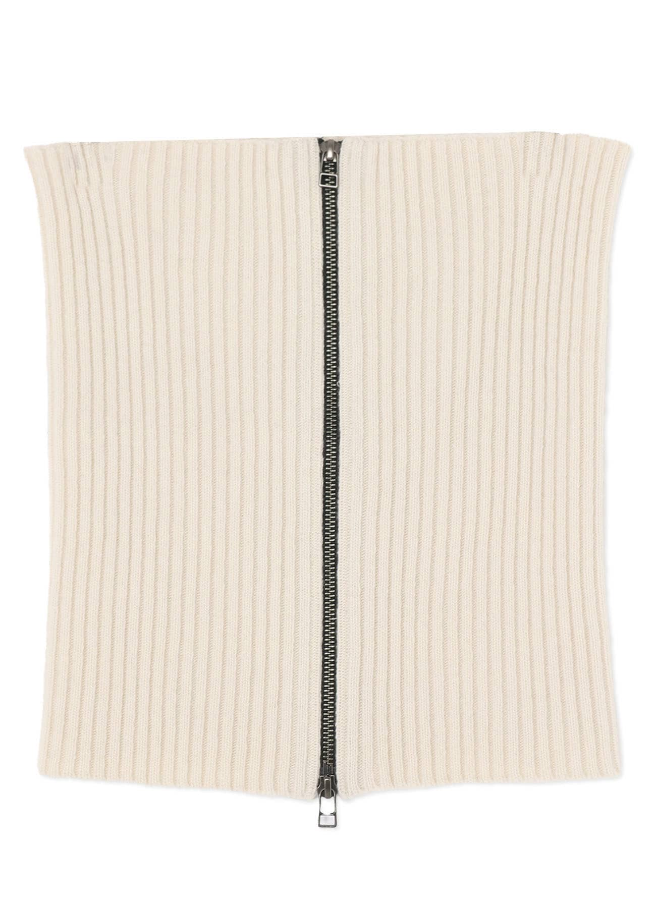 CASHMERE/EXTRA SUPER FINE WOOL ZIPPER NECK WARMERS