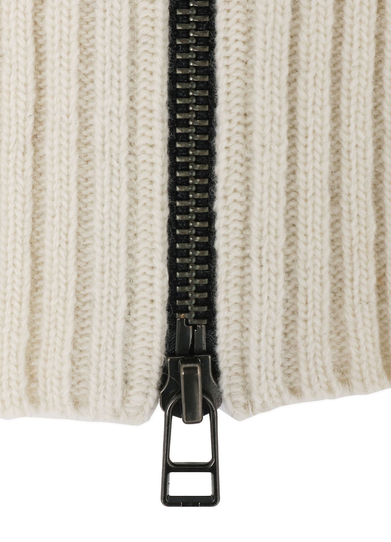 CASHMERE/EXTRA SUPER FINE WOOL ZIPPER NECK WARMERS