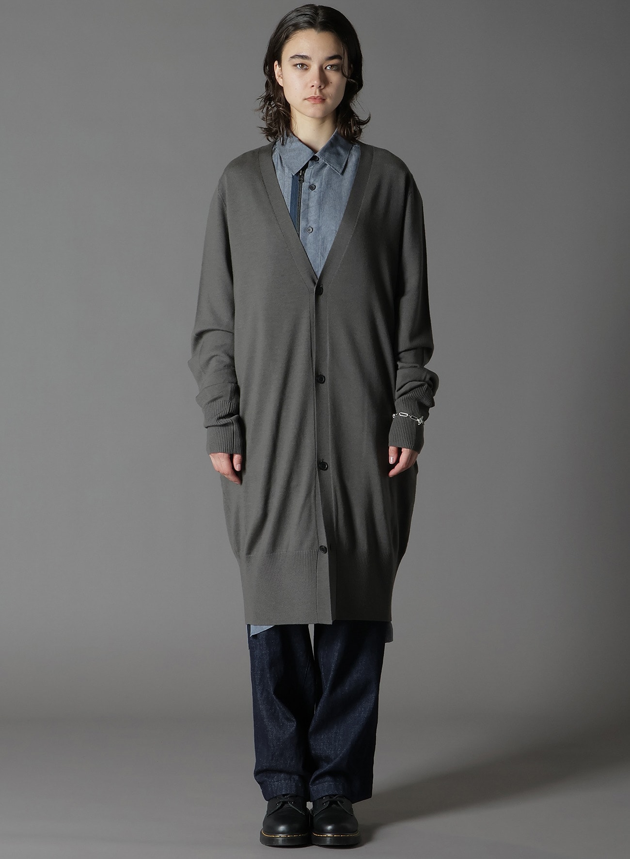 MERINO WOOL LONG CARDIGANS