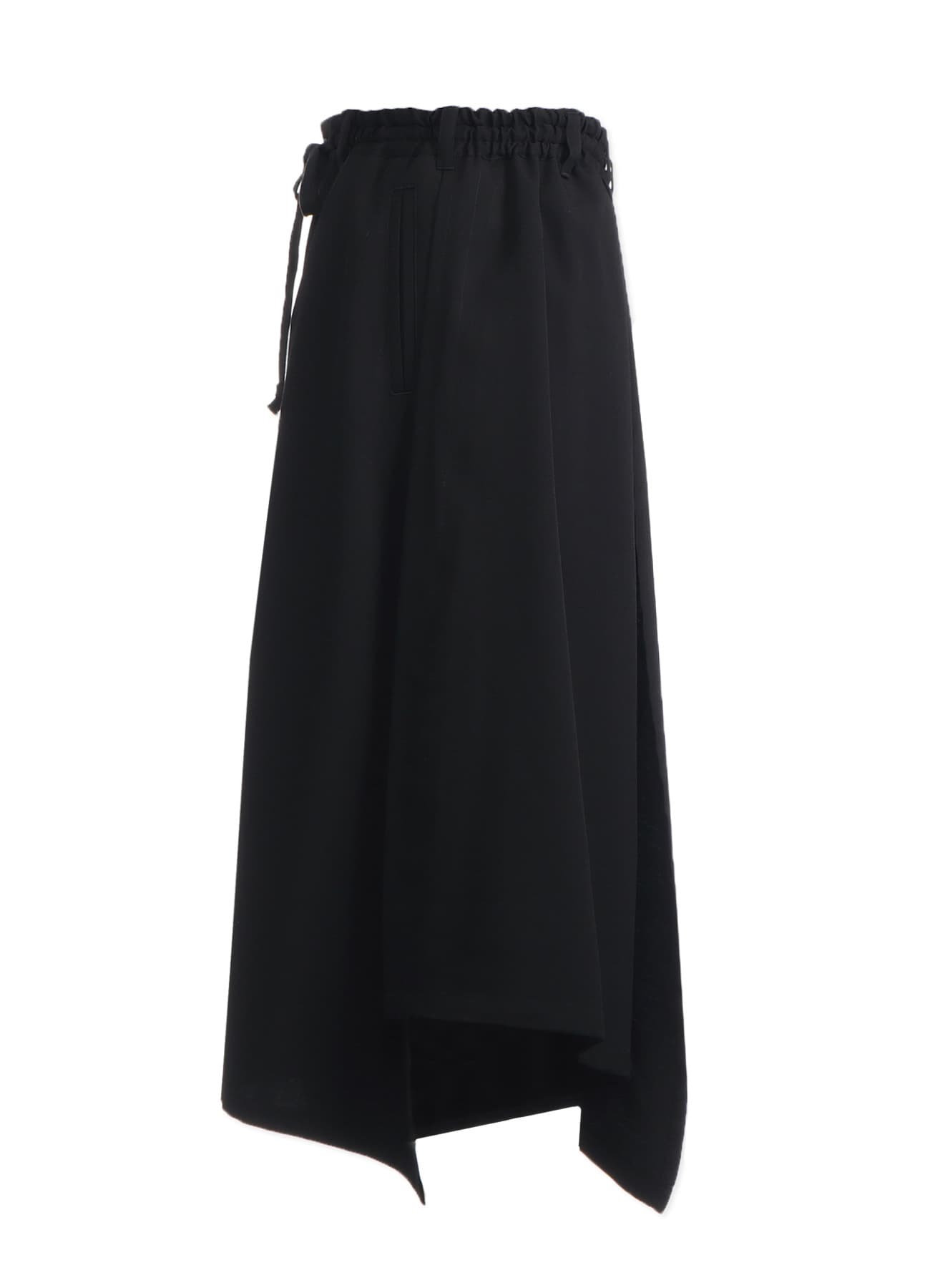 WOOL GABARDINE PANTS SKIRT(FREE SIZE BLACK): Ground Y｜THE SHOP YOHJI  YAMAMOTO